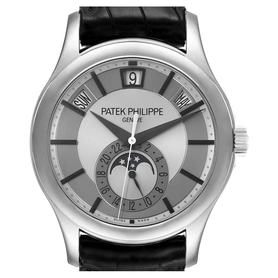 Patek Philippe Complications Annual Calendar White Gold Mens Watch 5205 For Sale