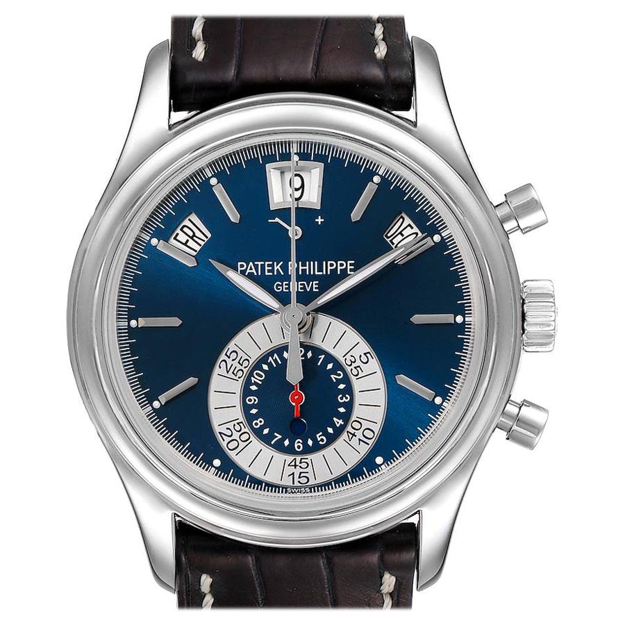 Patek Philippe Complications Annual Calendar Platinum Watch 5960 Box Papers