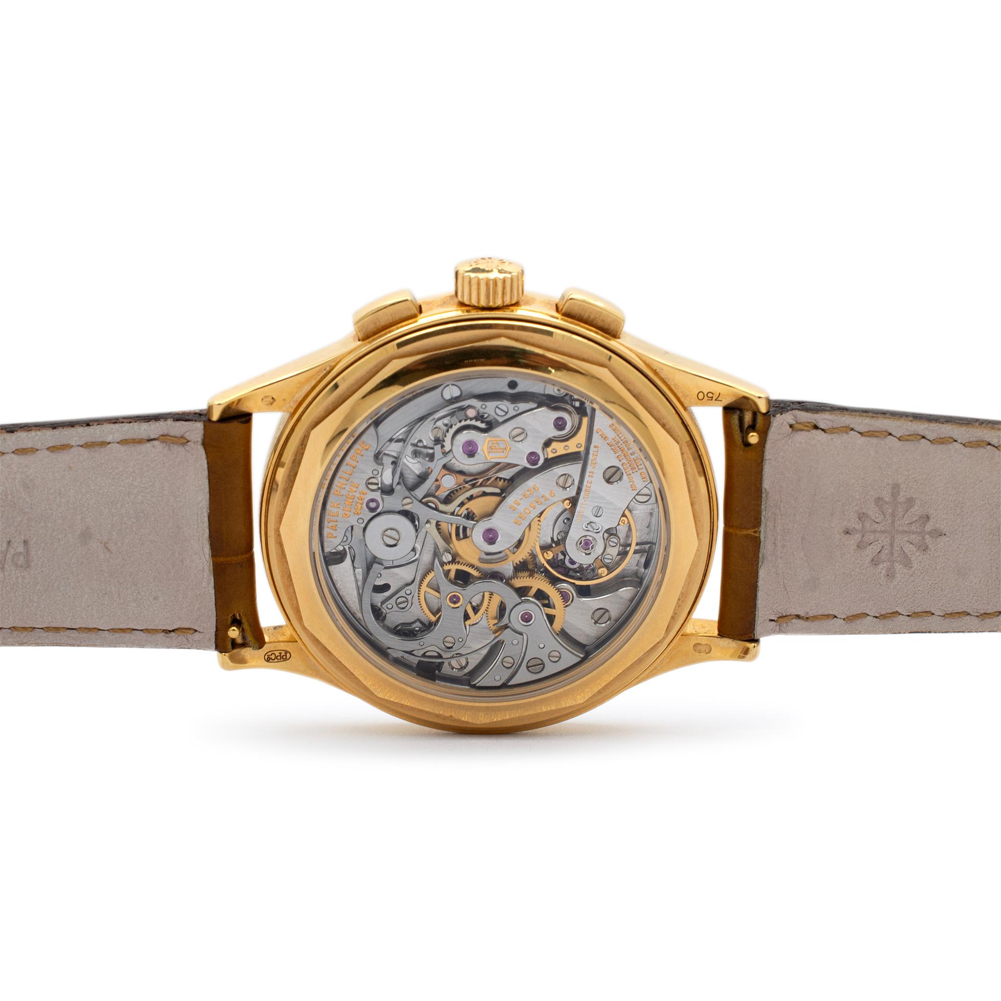 Patek Philippe Complications Chronograph 5170J-001 18K Yellow Gold Men's Watch For Sale 2