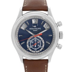 Patek Philippe Complications White Gold Blue Dial Mens Watch 5960/01G-001