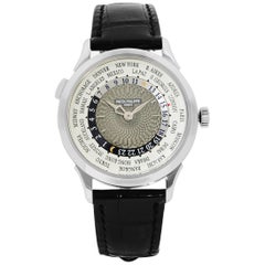 Used Patek Philippe Complications World Time White Gold Automatic Men Watch 5230G-001