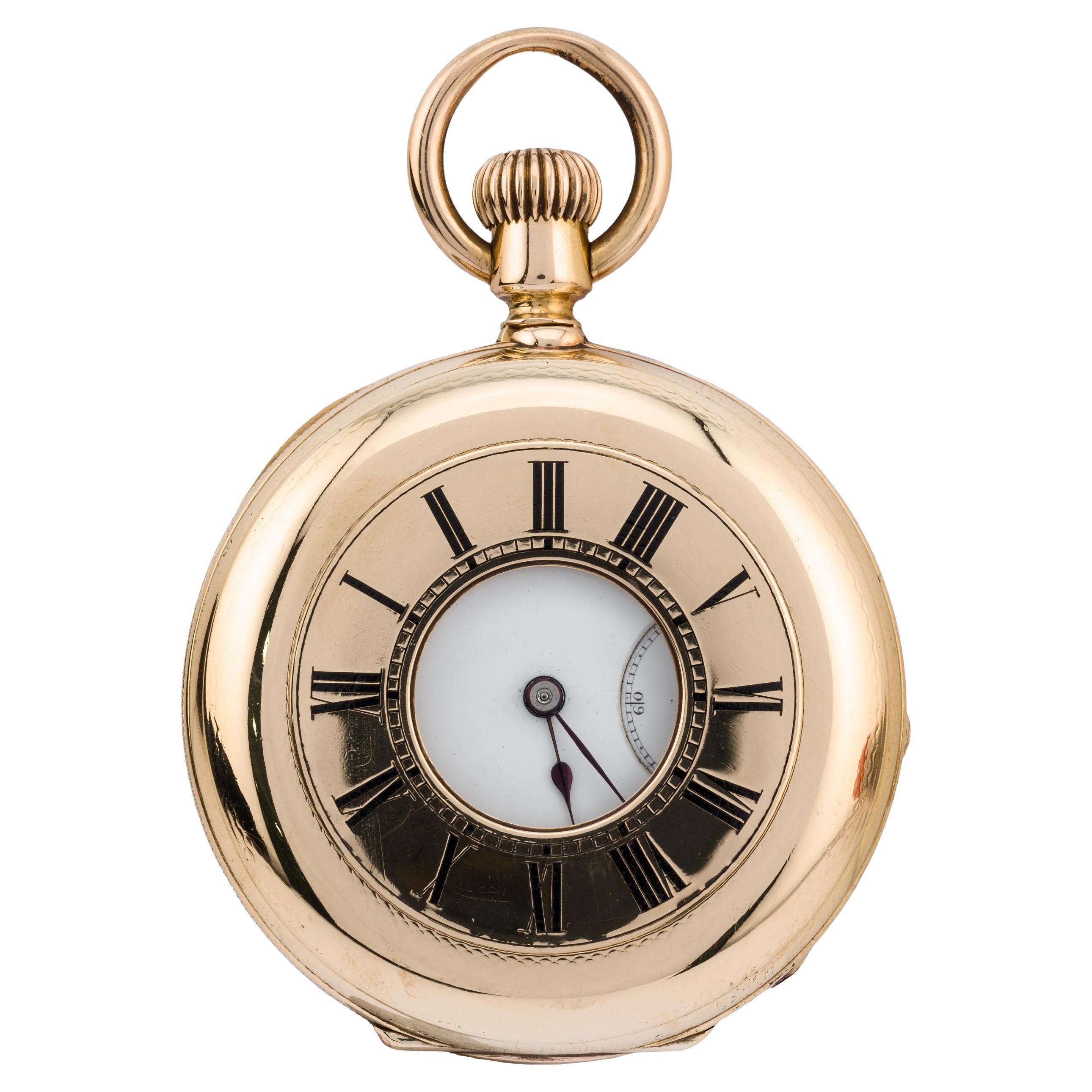 Patek Philippe Demi Hunter Pocket Watch in 18 Karat Yellow Gold