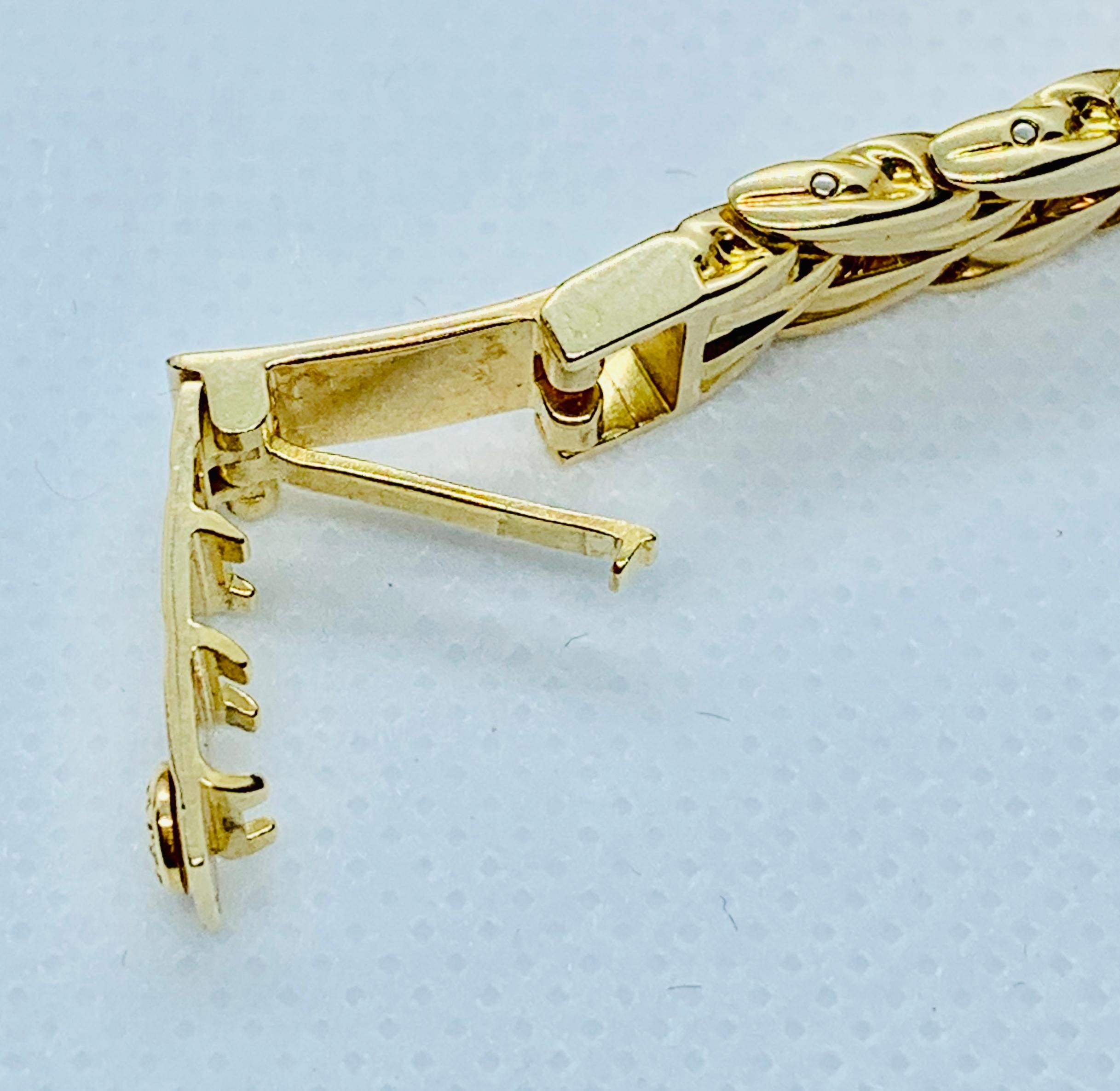 Patek Philippe Diamond and 18 Karat Yellow Gold La Flamme Ladies Watch 9