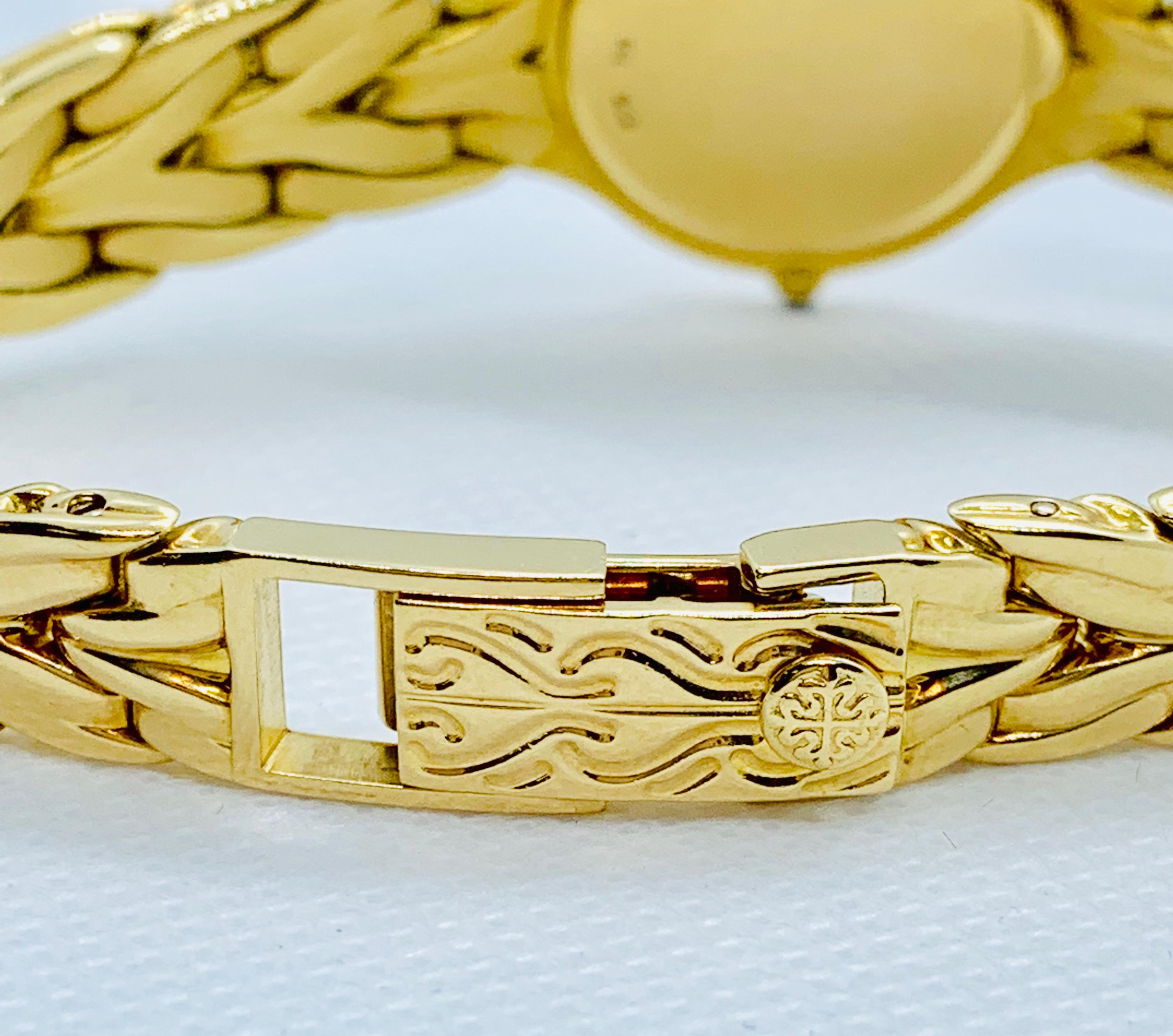 Contemporary Patek Philippe Diamond and 18 Karat Yellow Gold La Flamme Ladies Watch