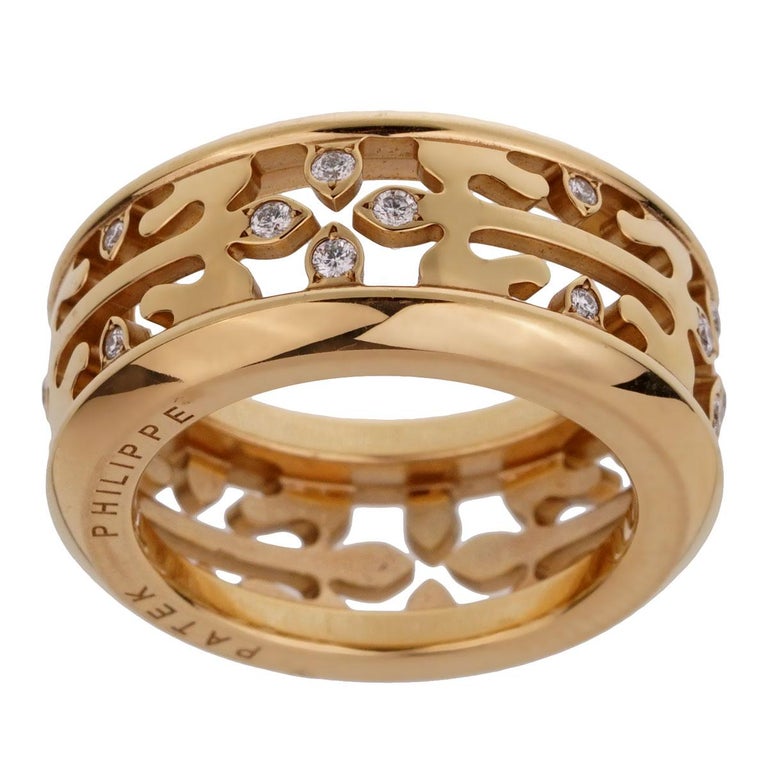 Patek Philippe Diamond Gold Calatrava Ring at 1stDibs | patek philippe  calatrava ring