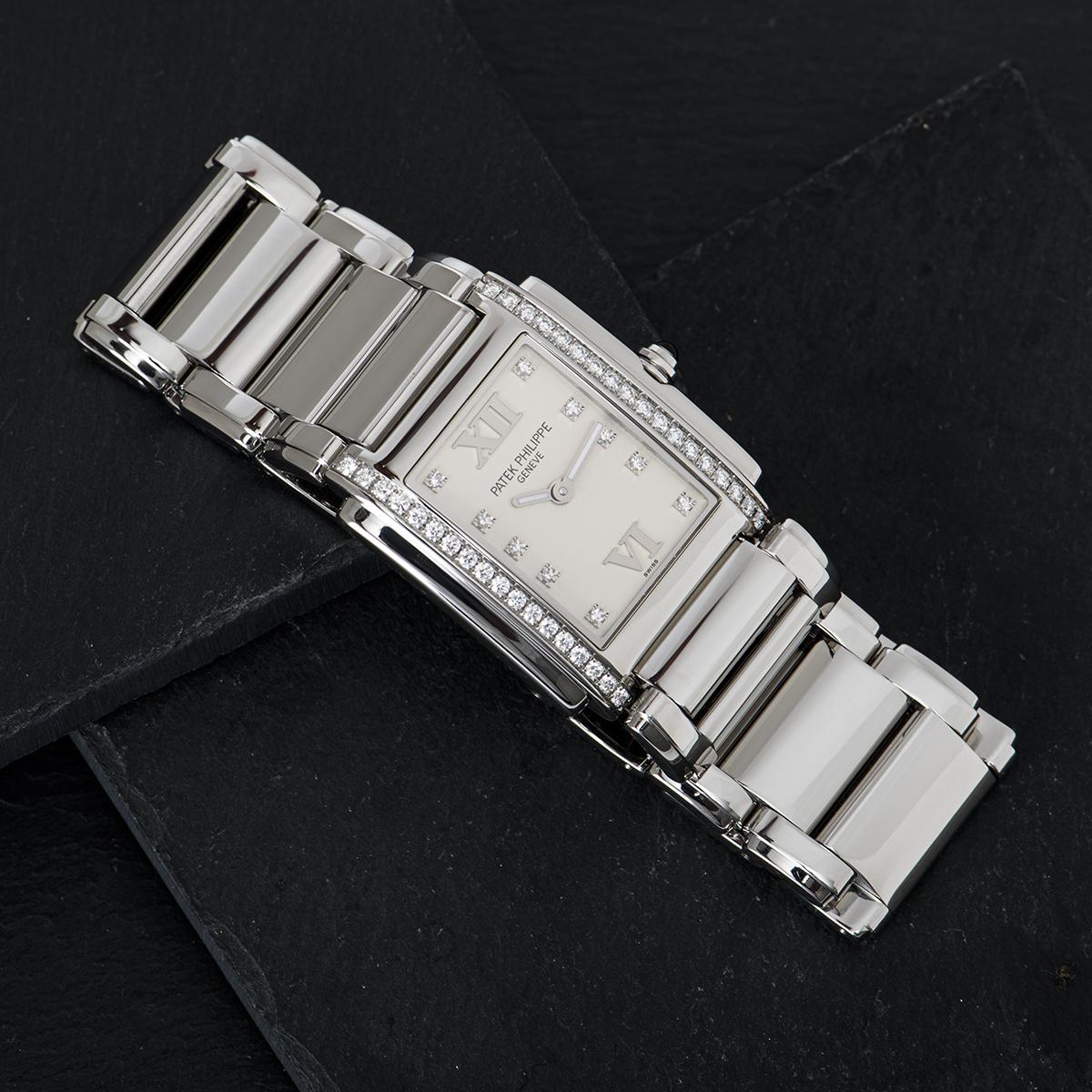 Women's Patek Philippe Diamond Set Stainless Steel Twenty4 4910/10A-011 Watch 