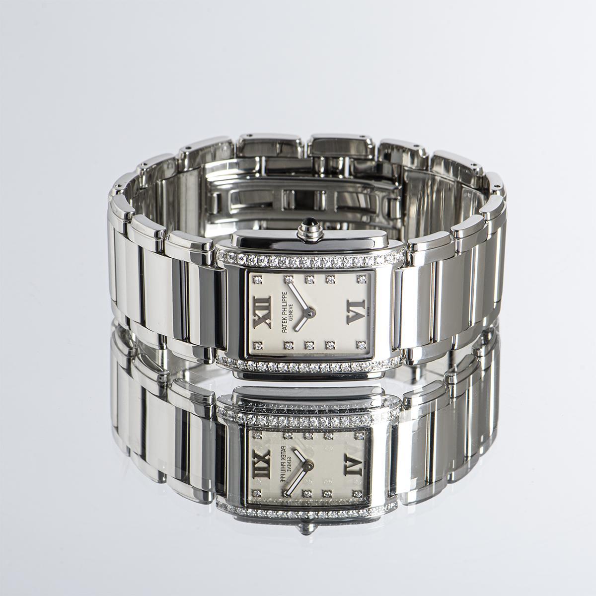 Patek Philippe Diamond Set Stainless Steel Twenty4 4910/10A-011 Watch 1