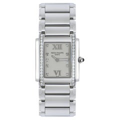 Patek Philippe Diamond Set Stainless Steel Twenty4 4910/10A-011 Watch
