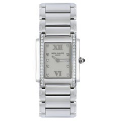 Patek Philippe Diamond Set Stainless Steel Twenty4 4910/10A-011 Watch 