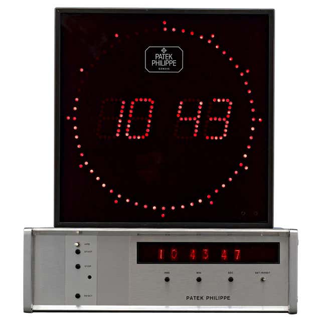 Patek Philippe Digital Display Clock For Sale at 1stDibs