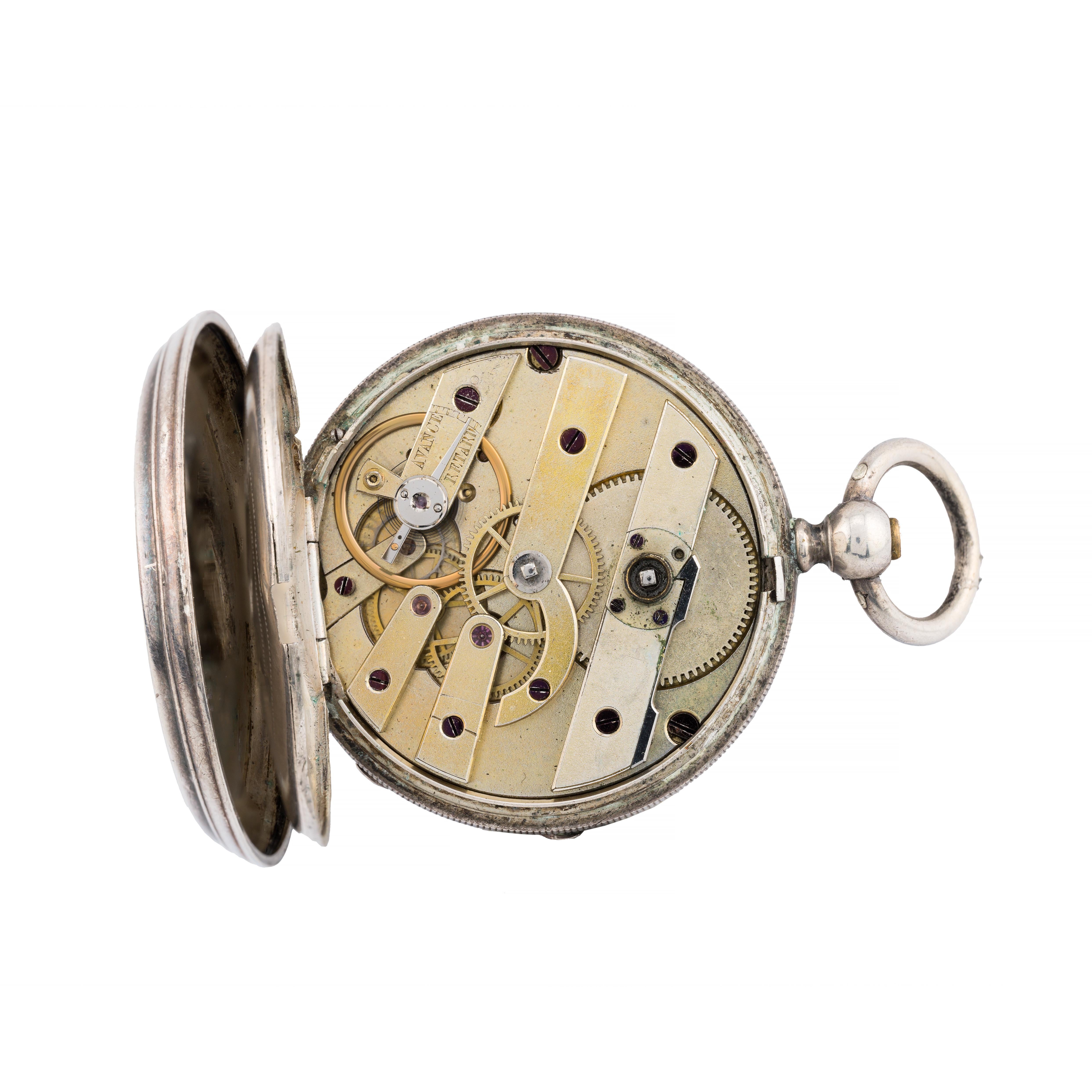 Patek Philippe Early & Rare Silver Key Wind Pocket Watch C.1870 1