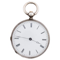 Patek Philippe Early & Rare Silver Key Wind Pocket Watch C.1870