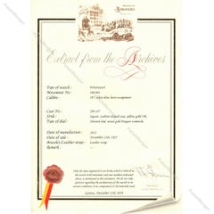 Patek Philippe Early Yellow Gold Art Deco Square Tank Watch, circa 1912