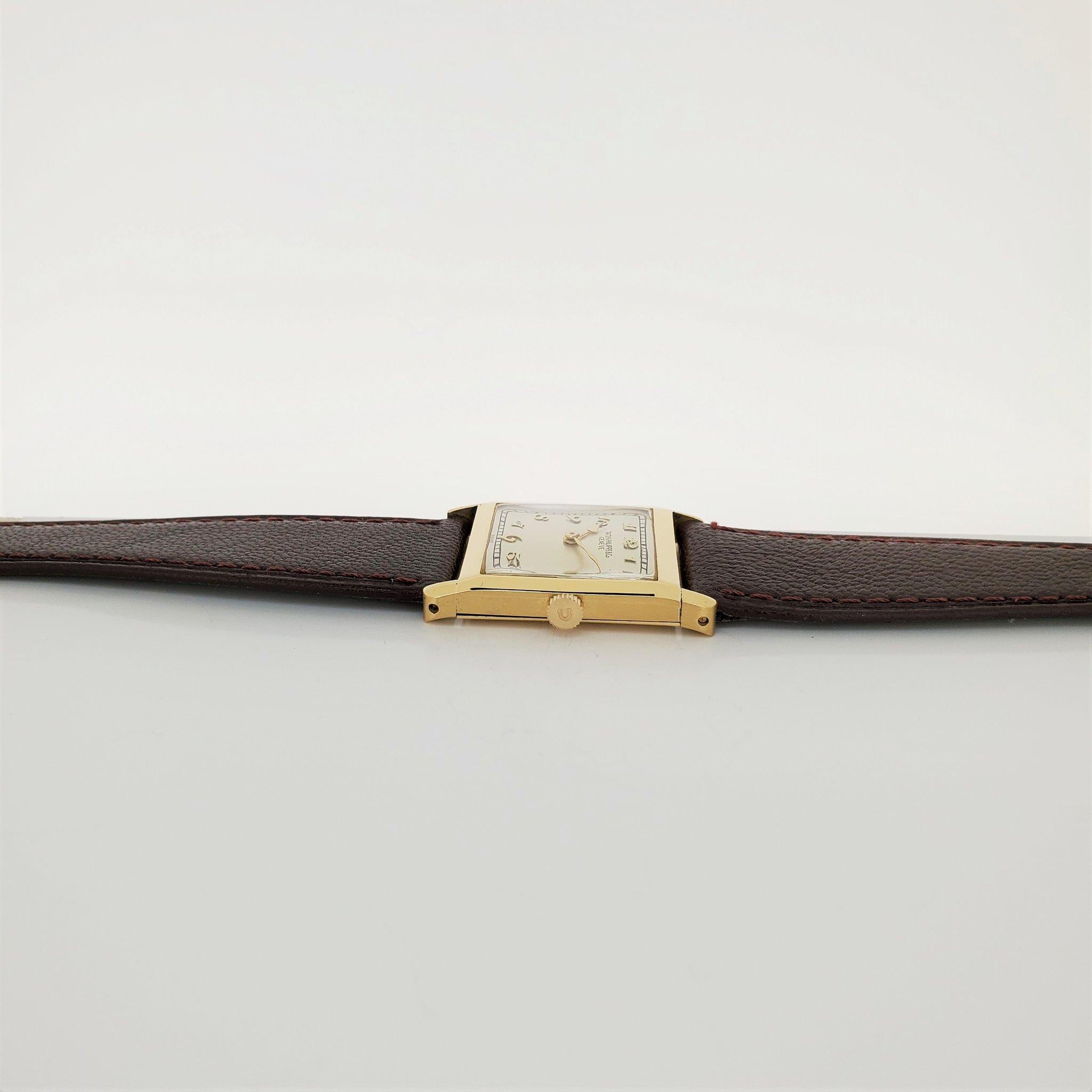 Patek Philippe Early Yellow Gold Art Deco Square Tank Watch, circa 1923 3