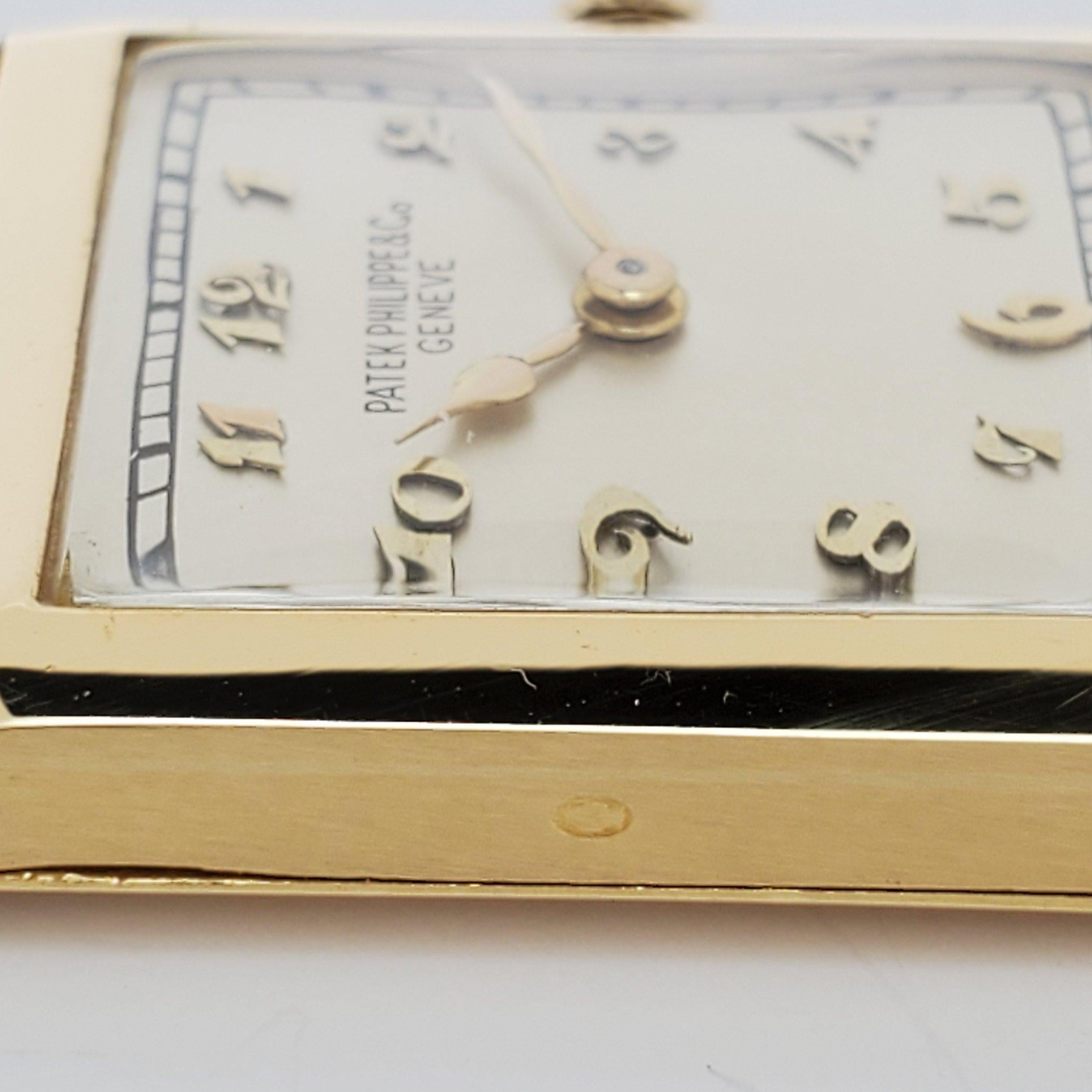 Patek Philippe Early Yellow Gold Art Deco Square Tank Watch, circa 1923 4