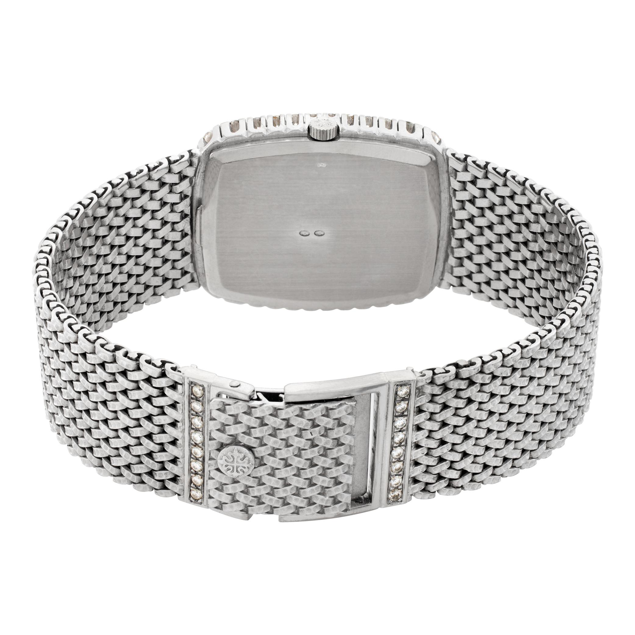  Patek Philippe Ellipse Montre-bracelet manuelle en or blanc 18 carats Réf. 3617/1 Pour hommes 
