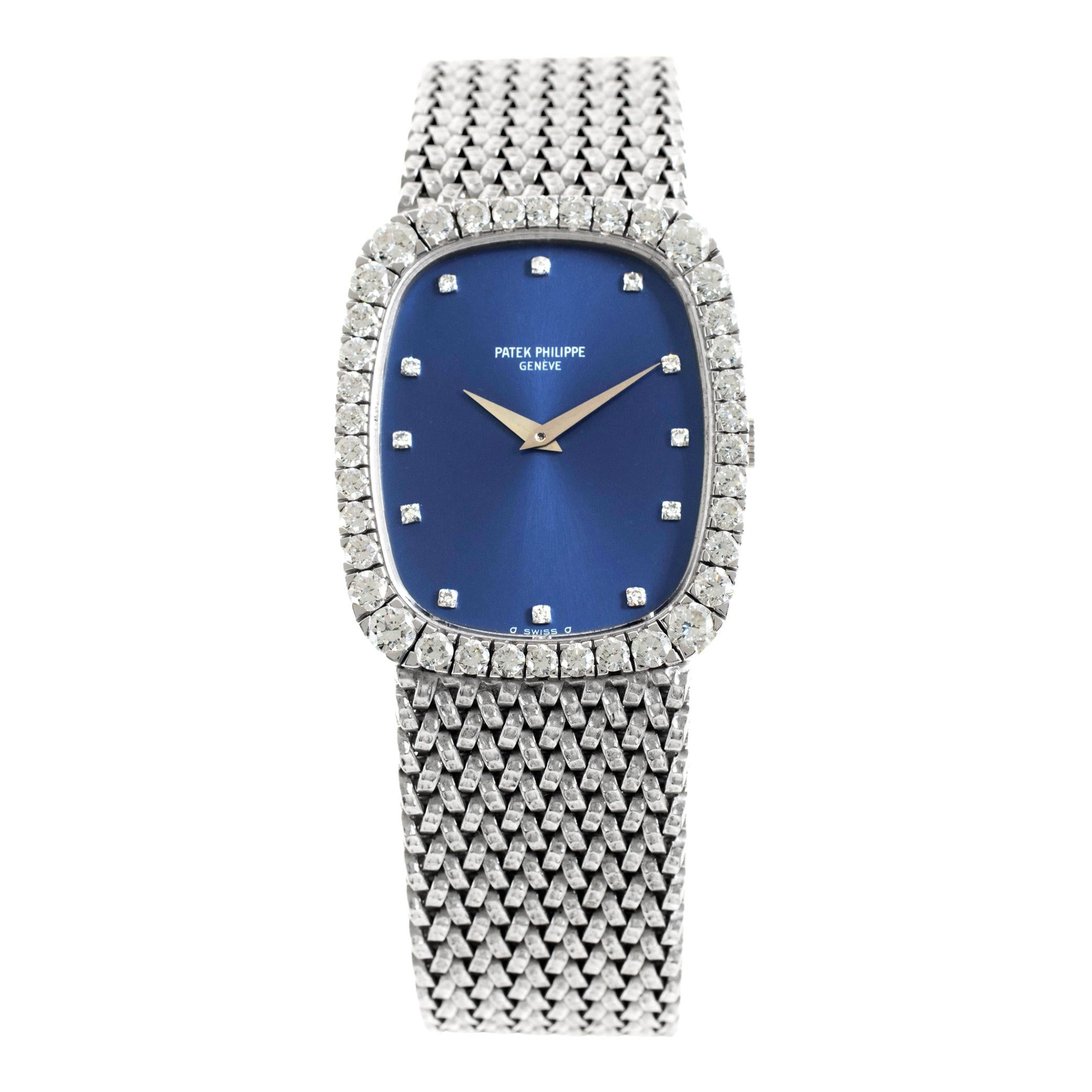 Patek Philippe Ellipse 18k white gold Manual Wristwatch Ref 3617/1 For Sale