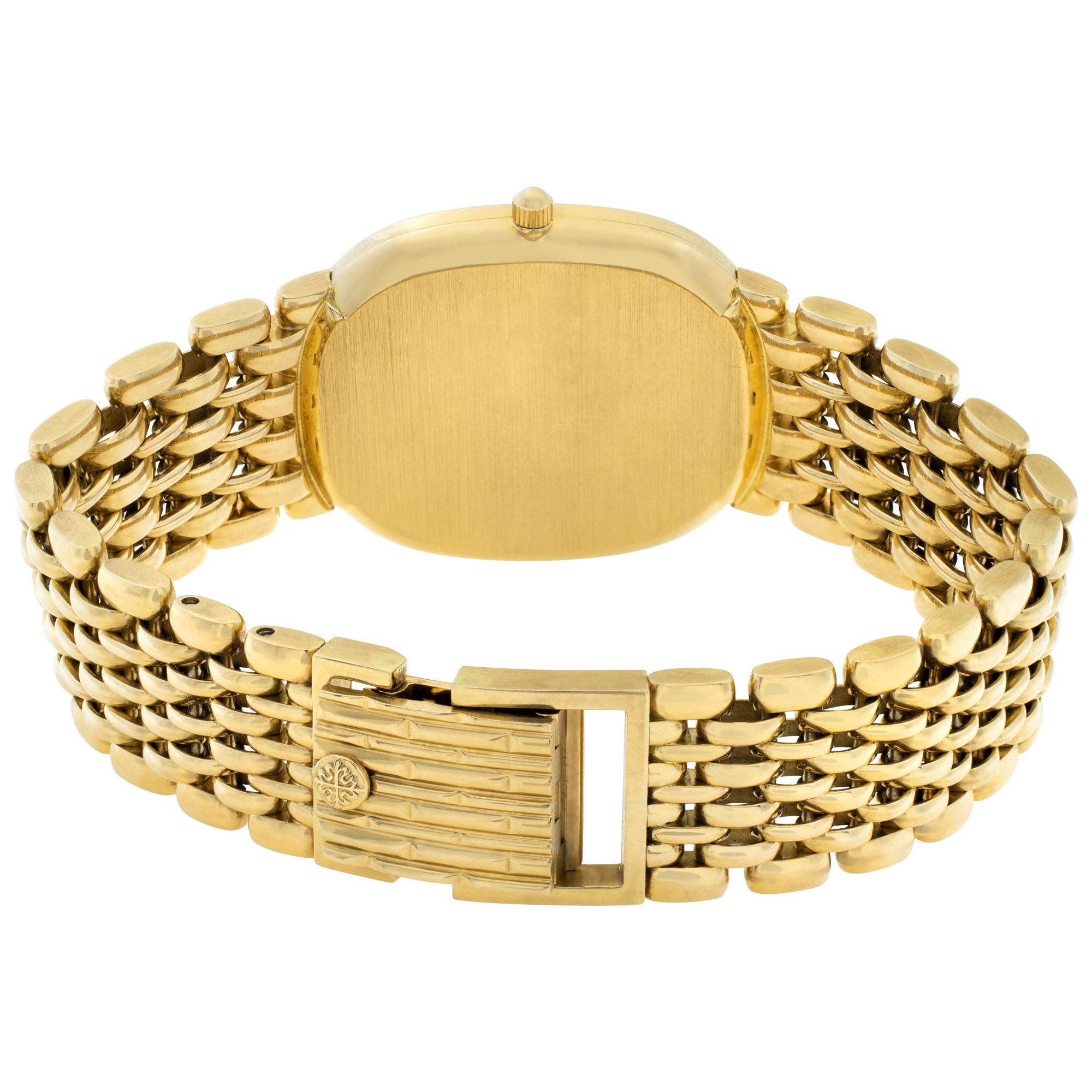 Women's or Men's Patek Philippe Ellipse 18k yellow gold Automatic Wristwatch Ref 3738/122