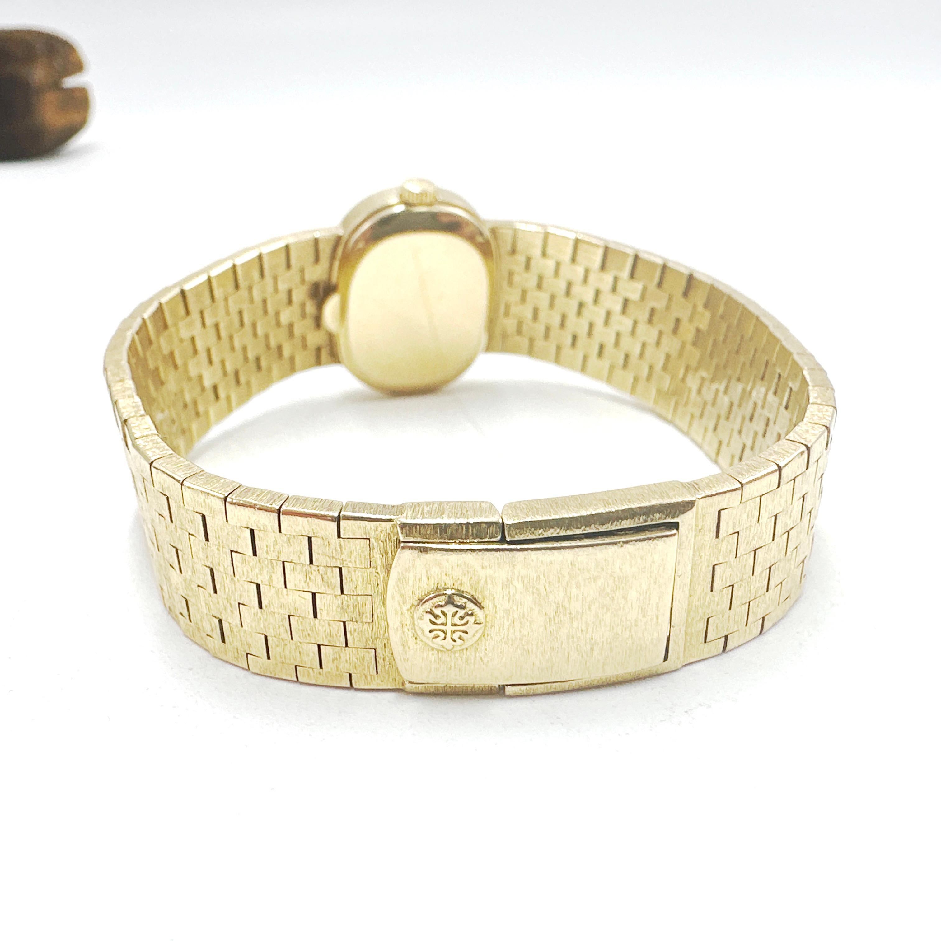 PATEK PHILIPPE Ellipse 18k Yellow Gold Ladies Mechanical Wristwatch 3373/1 2
