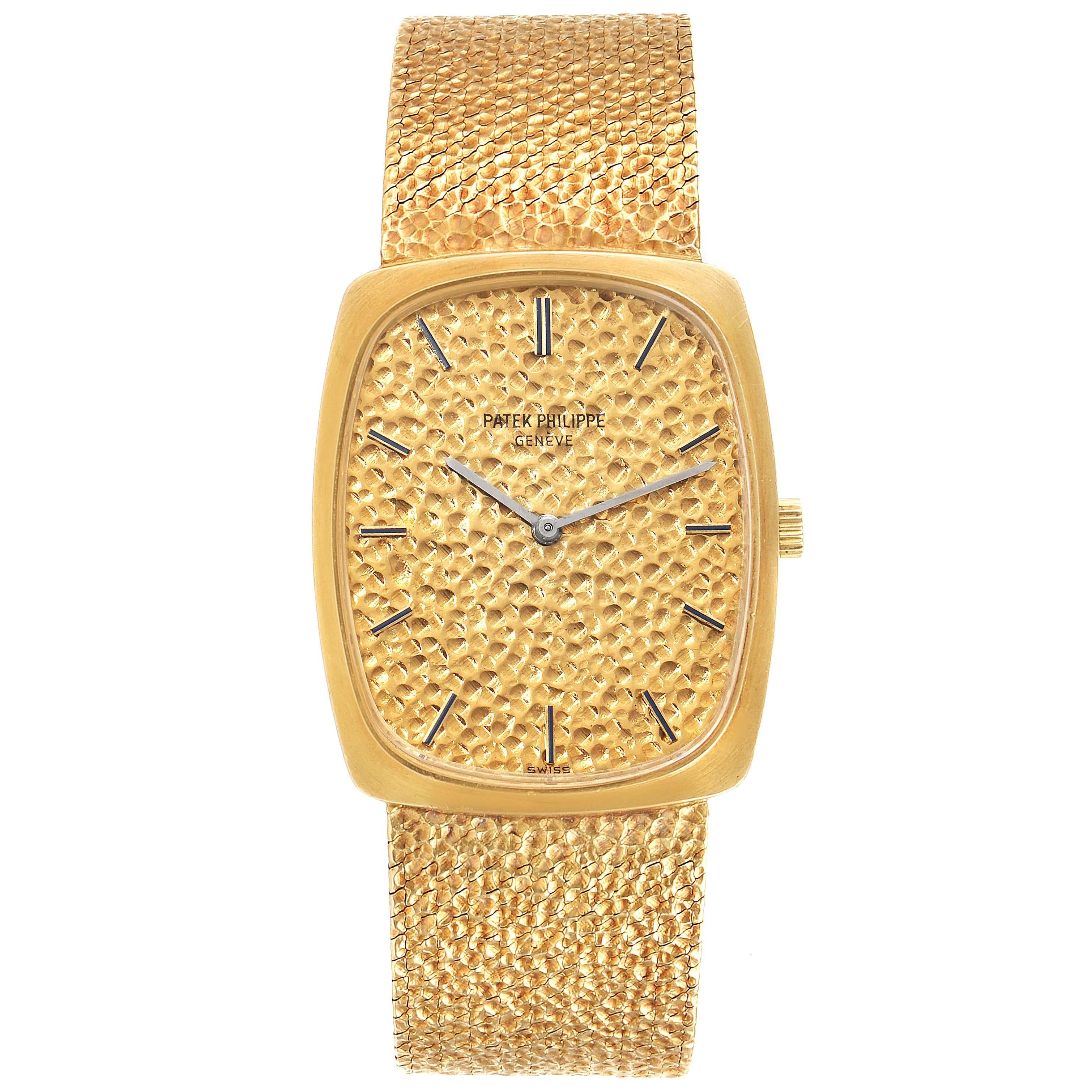 Patek Philippe Ellipse 18k Yellow Gold Vintage Mens Watch 3567 In Excellent Condition In Atlanta, GA