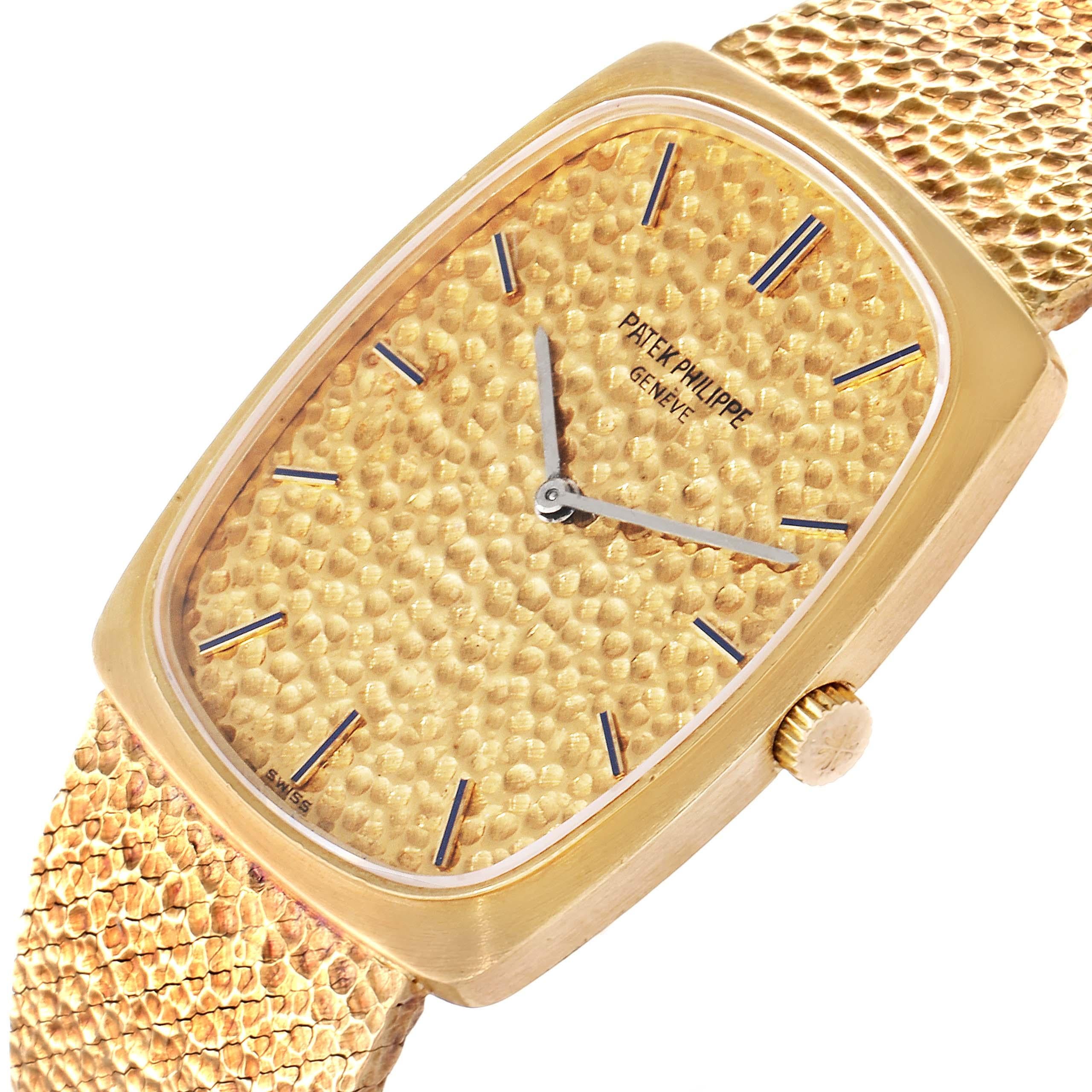 Patek Philippe Ellipse 18k Yellow Gold Vintage Mens Watch 3567 2