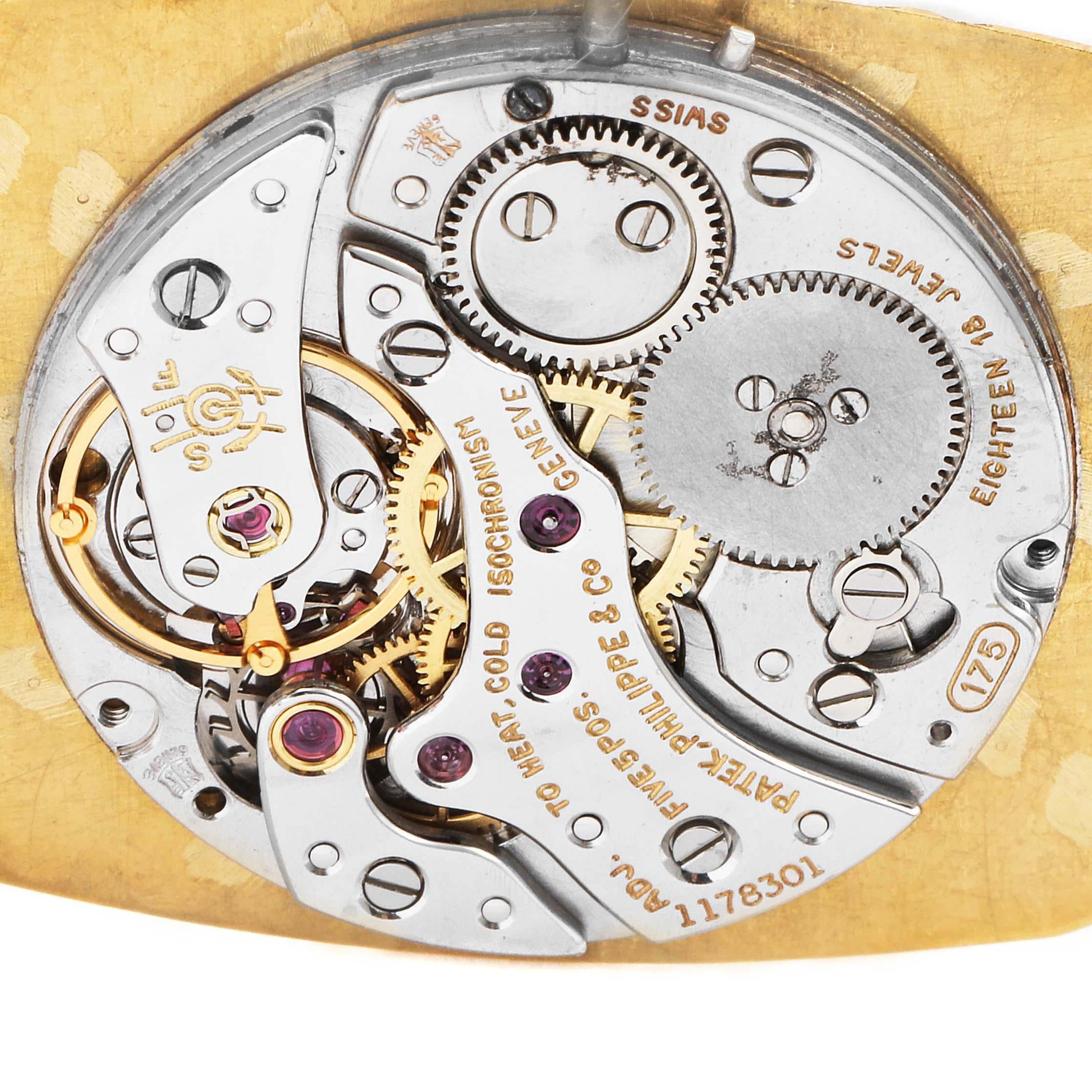 Patek Philippe Ellipse 18k Yellow Gold Vintage Mens Watch 3567 4