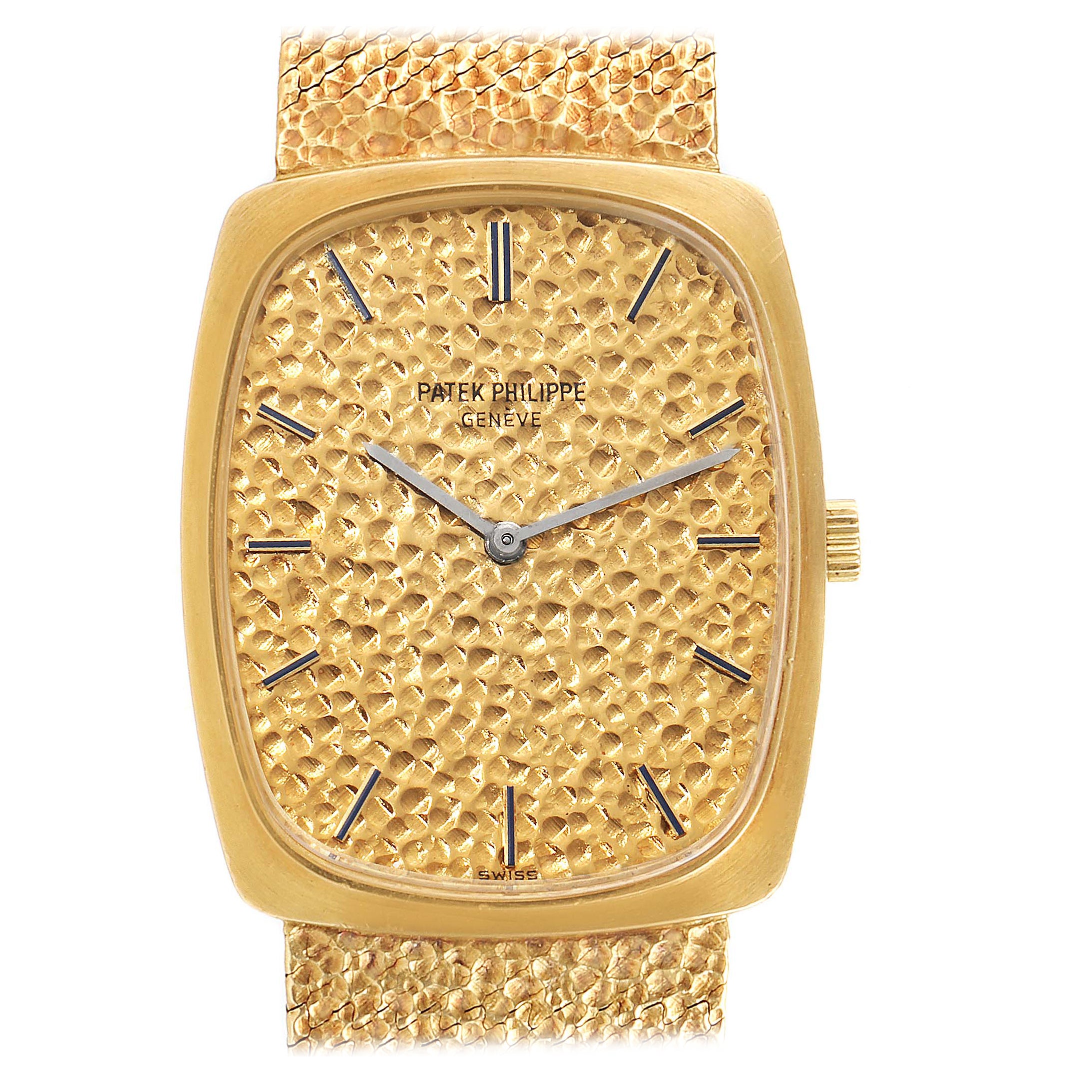 Vintage Herrenuhr, Patek Philippe Ellipse 18k Gelbgold 3567 im Angebot