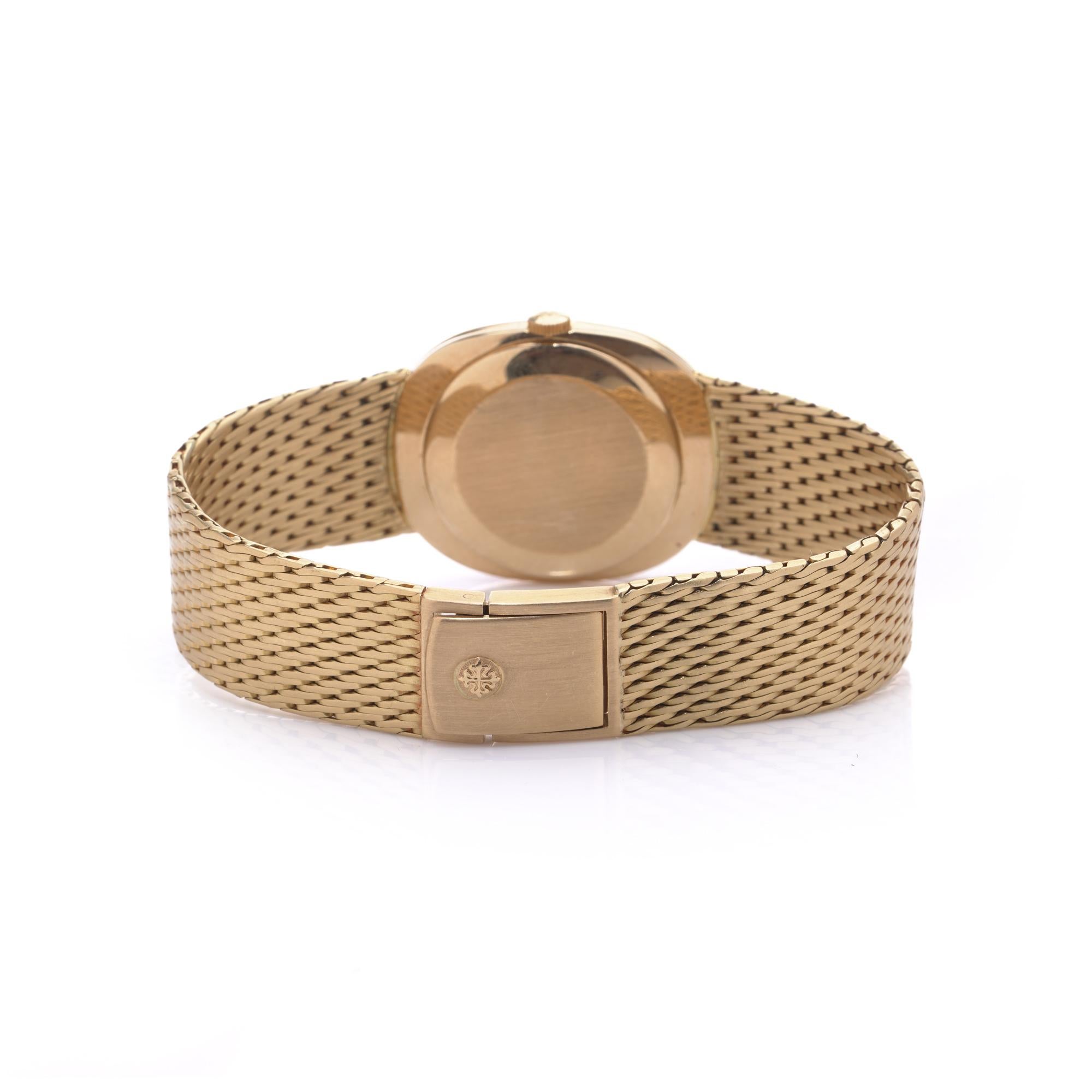 Patek Philippe Ellipse 18KT Gold Ref. 3548 (1970s) im Angebot 7