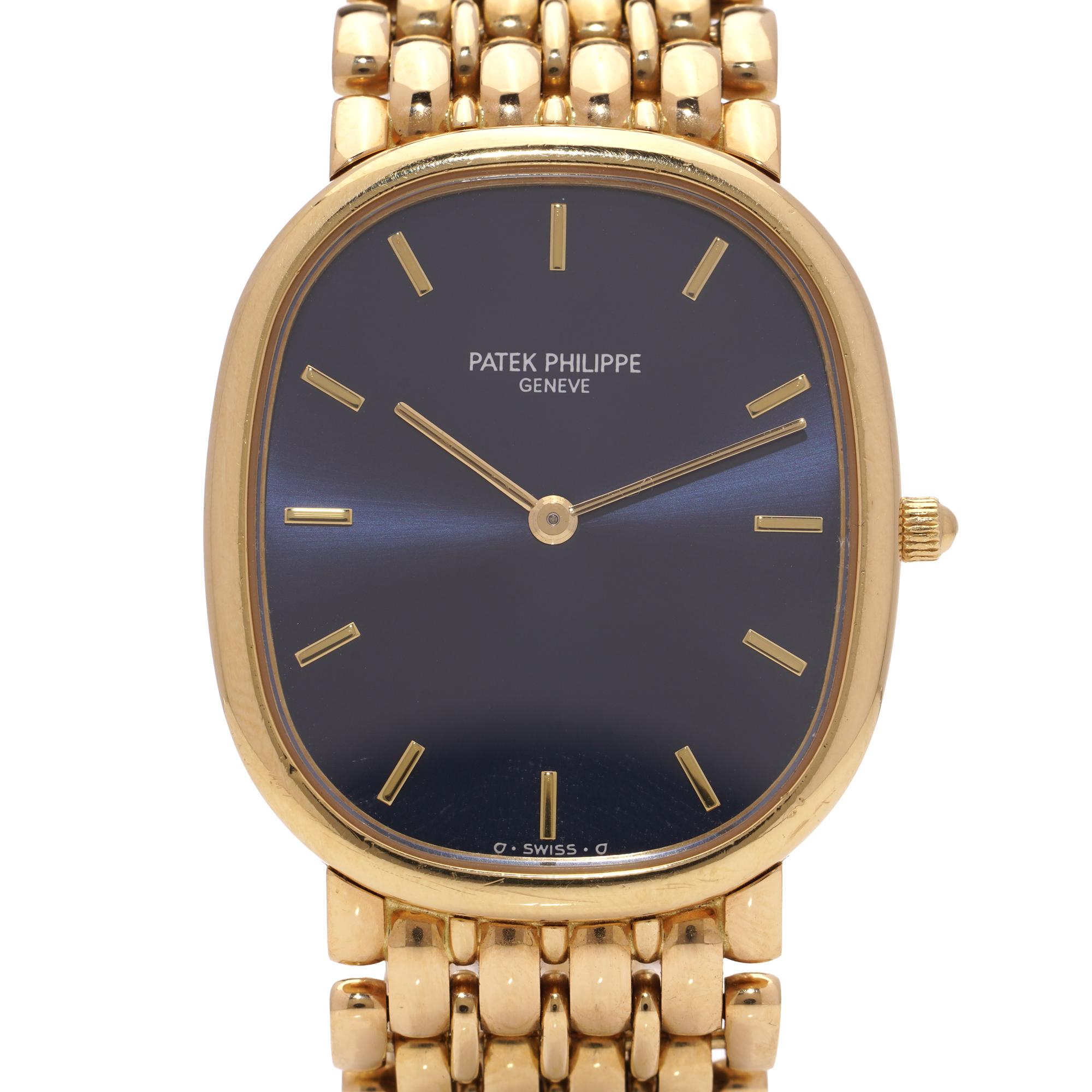 Patek Philippe Ellipse 18KT Yellow Gold. 3738/122 with papers. For Sale 3