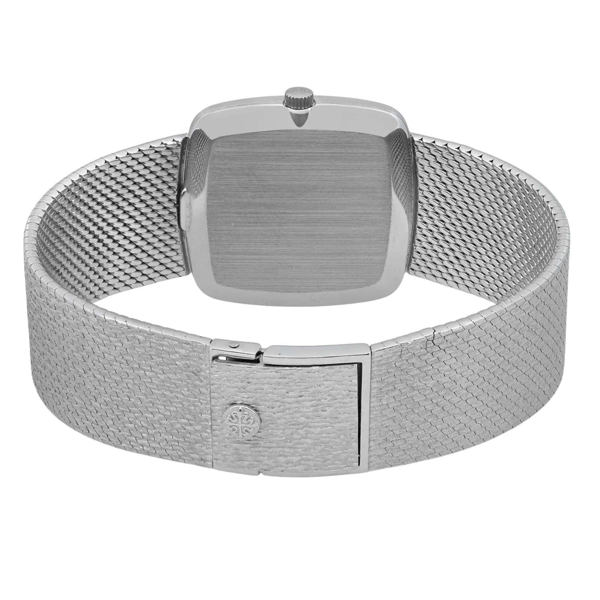 Patek Philippe Ellipse 28mm 18k White Gold Blue Sigma Dial Unisex Watch 3566/1G For Sale 1
