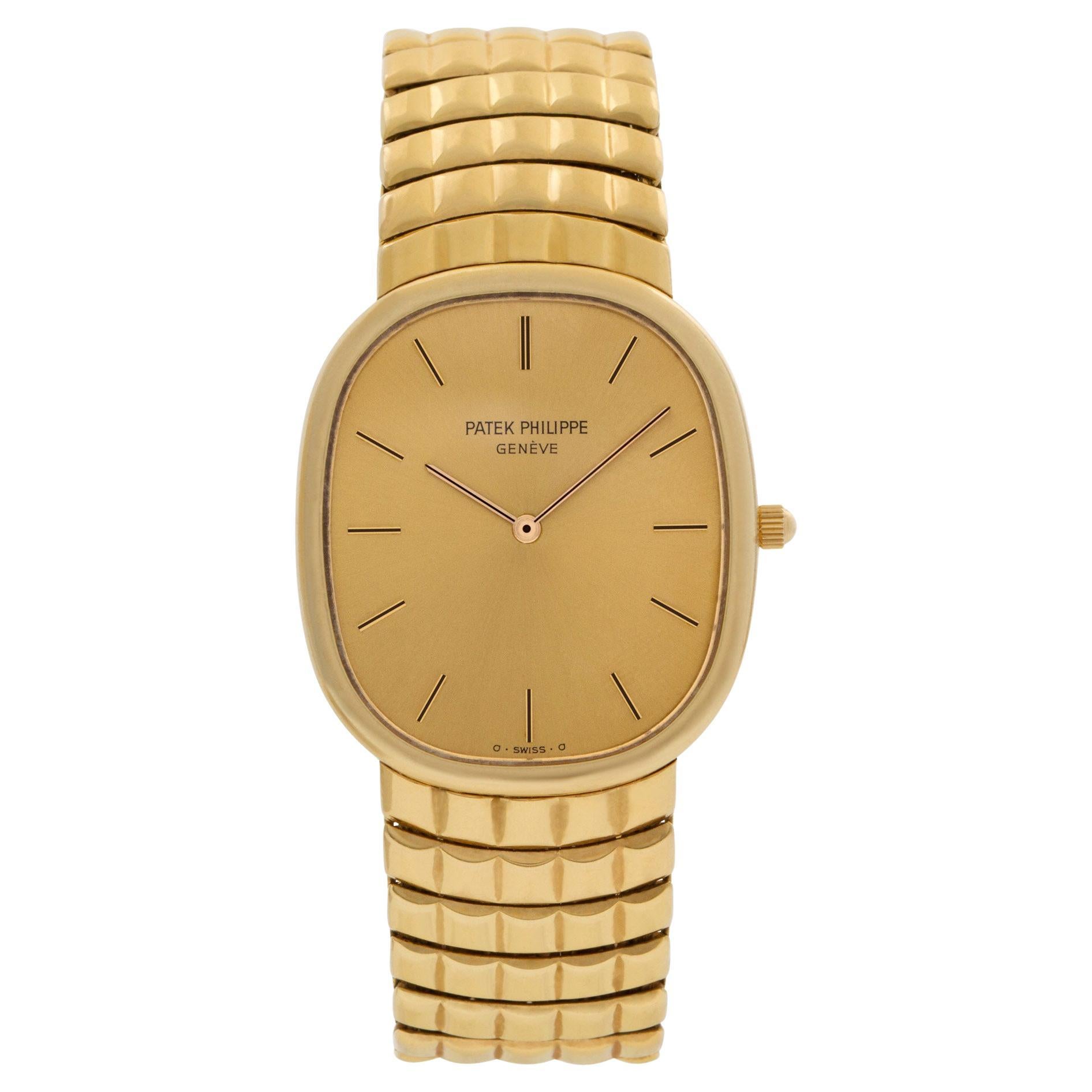 Patek Philippe Ellipse in 18k Yellow Gold with Sigma Dial on a Unique Brick