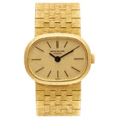 Patek Philippe Ellipse 3373/1 18 Karat Gold Zifferblatt Manuelle Uhr