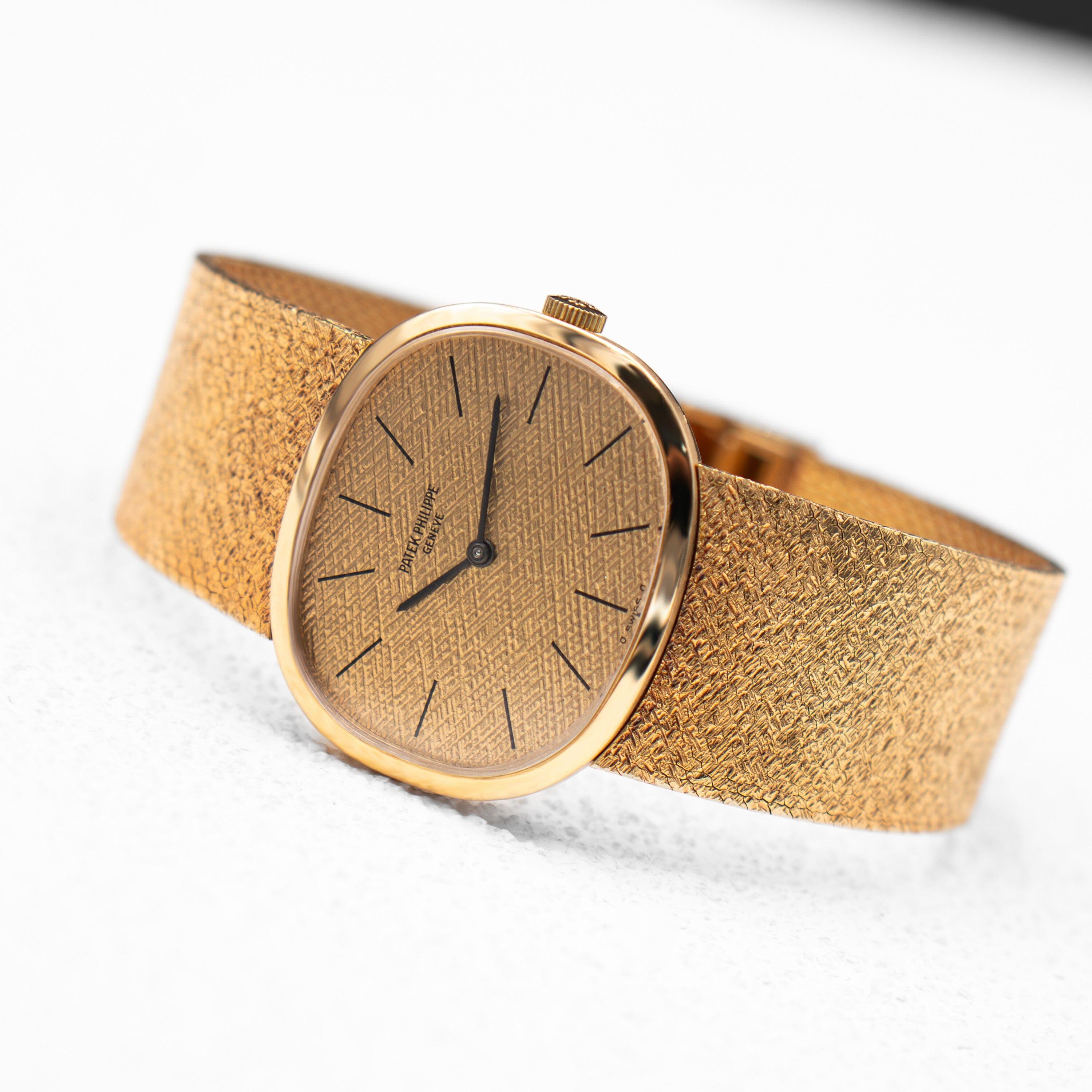 Reloj para caballero Patek Philippe Ellipse 3545 Esfera Champán en venta 3