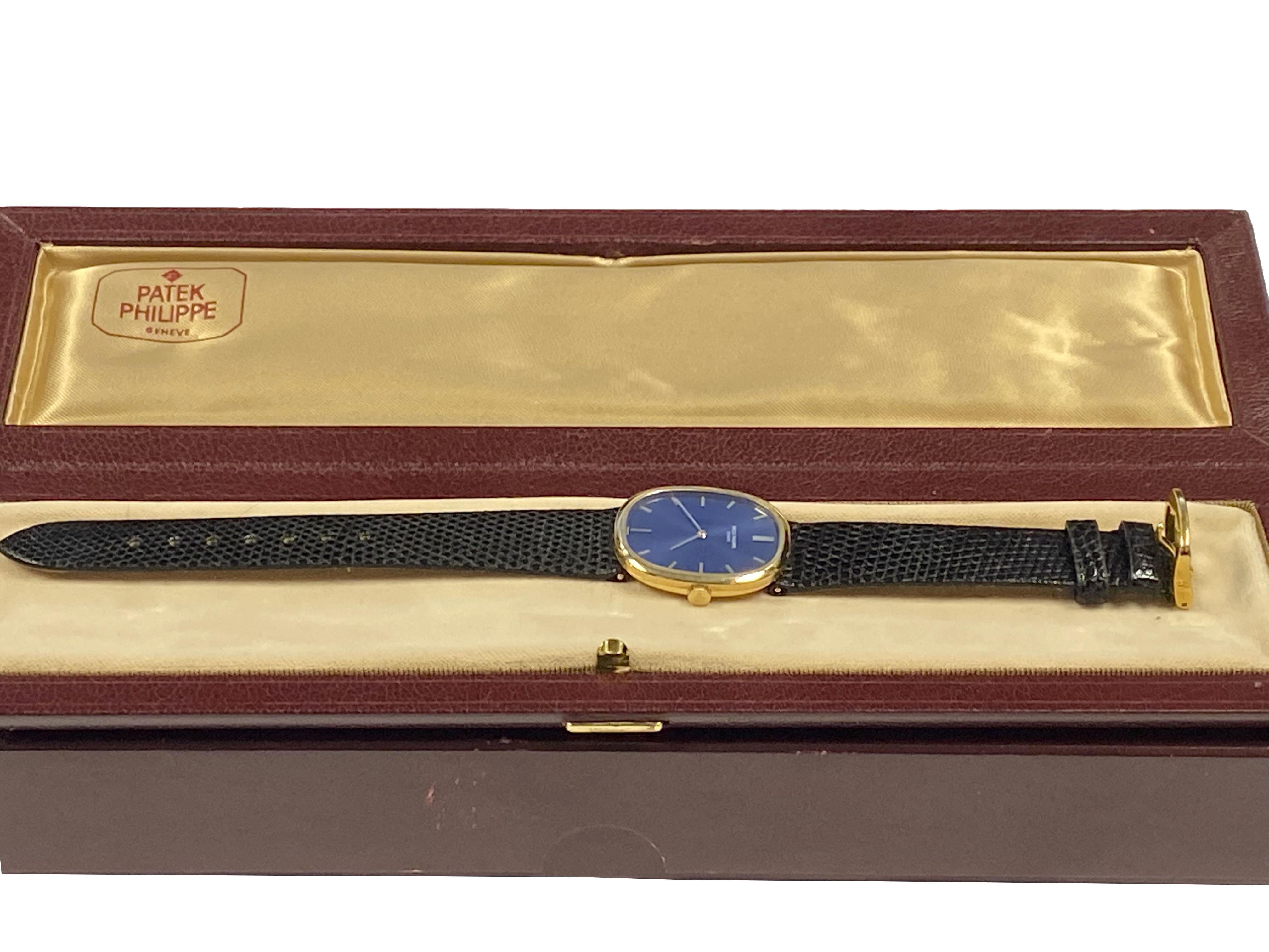 Patek Philippe Ellipse 3548 Yellow Gold Manual Wind Gents Wrist Watch In Excellent Condition In Chicago, IL