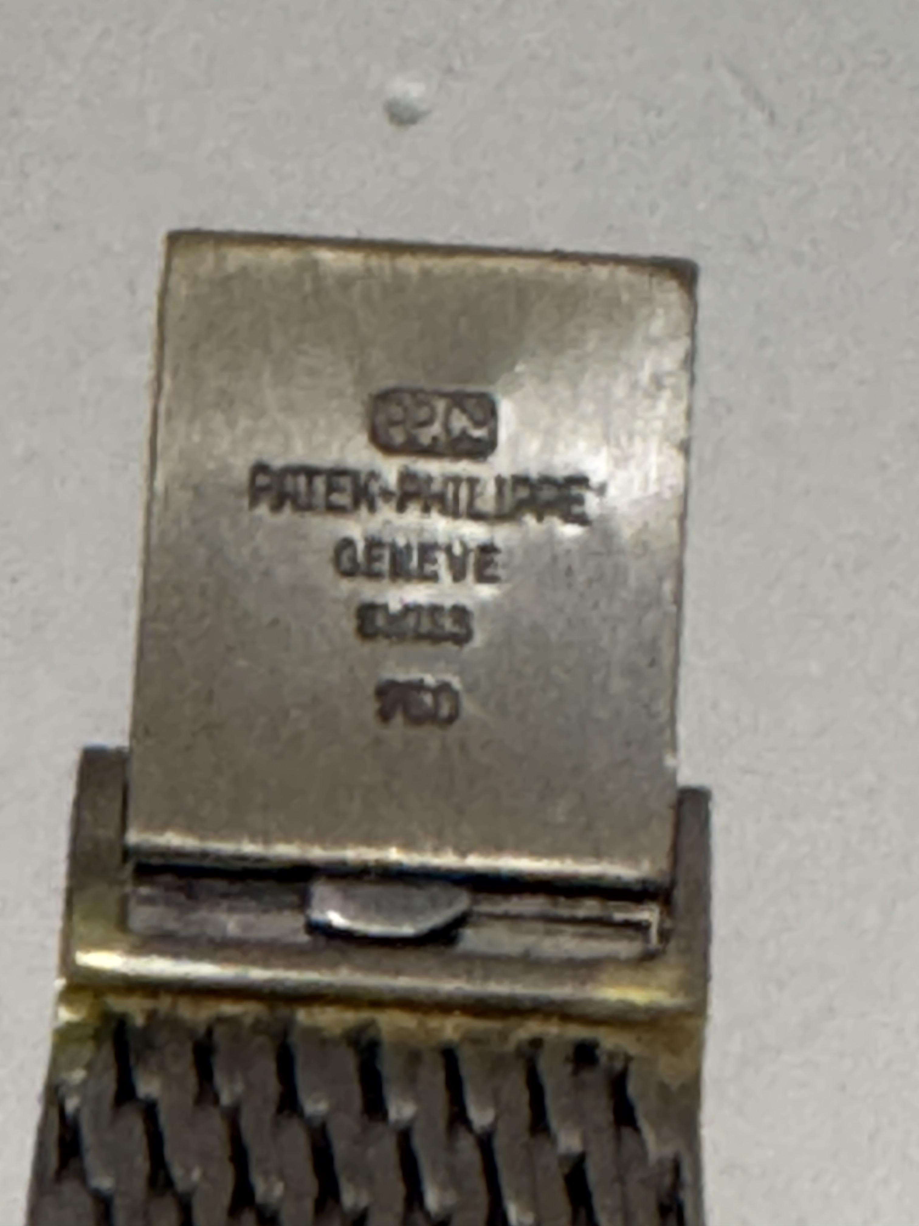 Patek Philippe Ellipse 3548G Orologio con quadrante blu stampato in oro bianco 18 carati in vendita 1