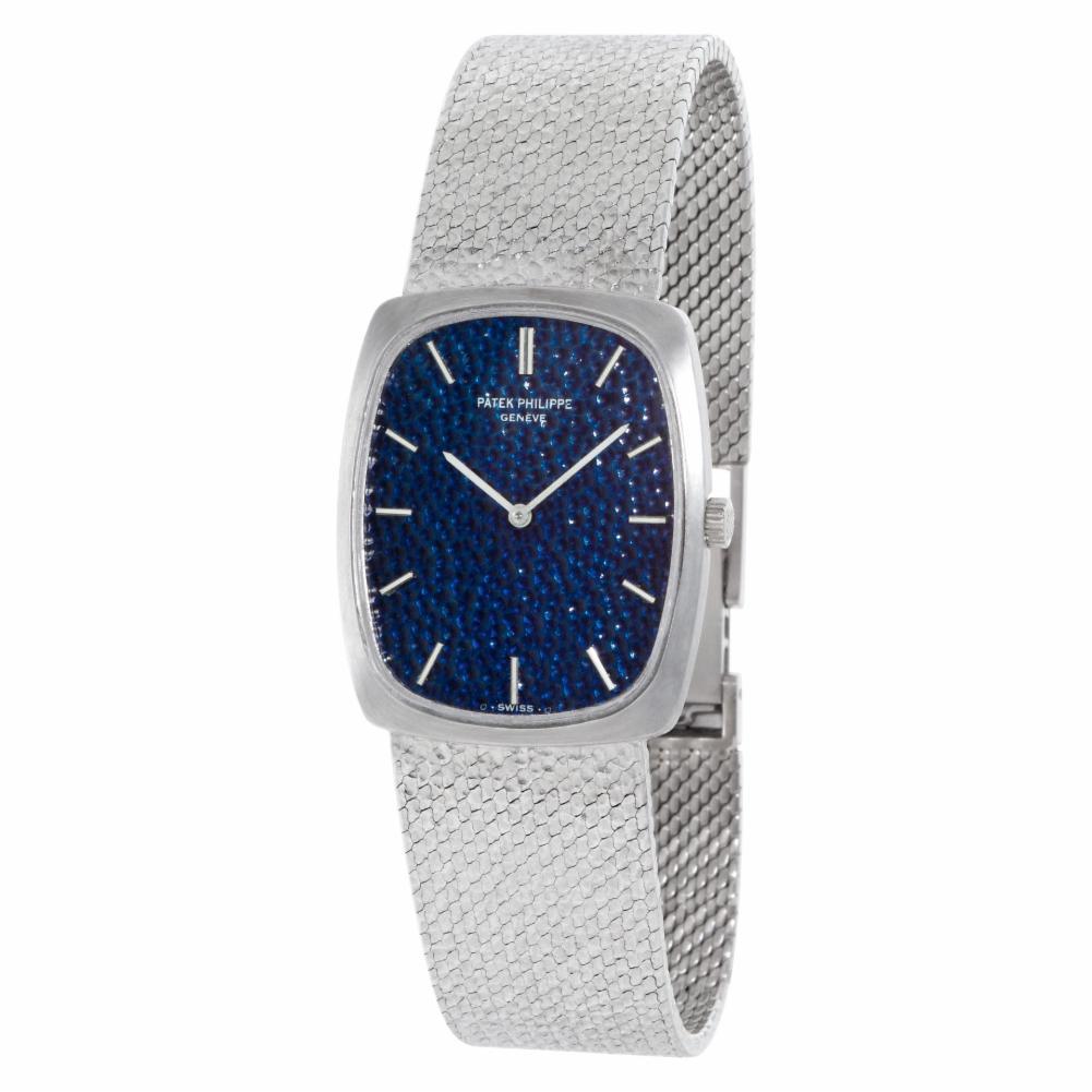 Patek Philippe Ellipse Reference #: 3567/1. Womens Mechanical Hand Wind Watch White Gold Blue 32 MM. Verified and Certified by WatchFacts. 1 year warranty offered by WatchFacts.
