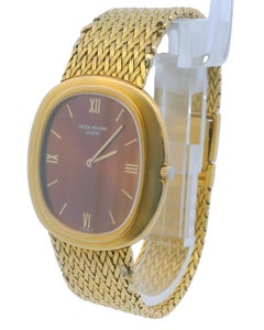 Patek Philippe Ellipse 3589/1 18K Yellow Gold Bronze Dial Watch