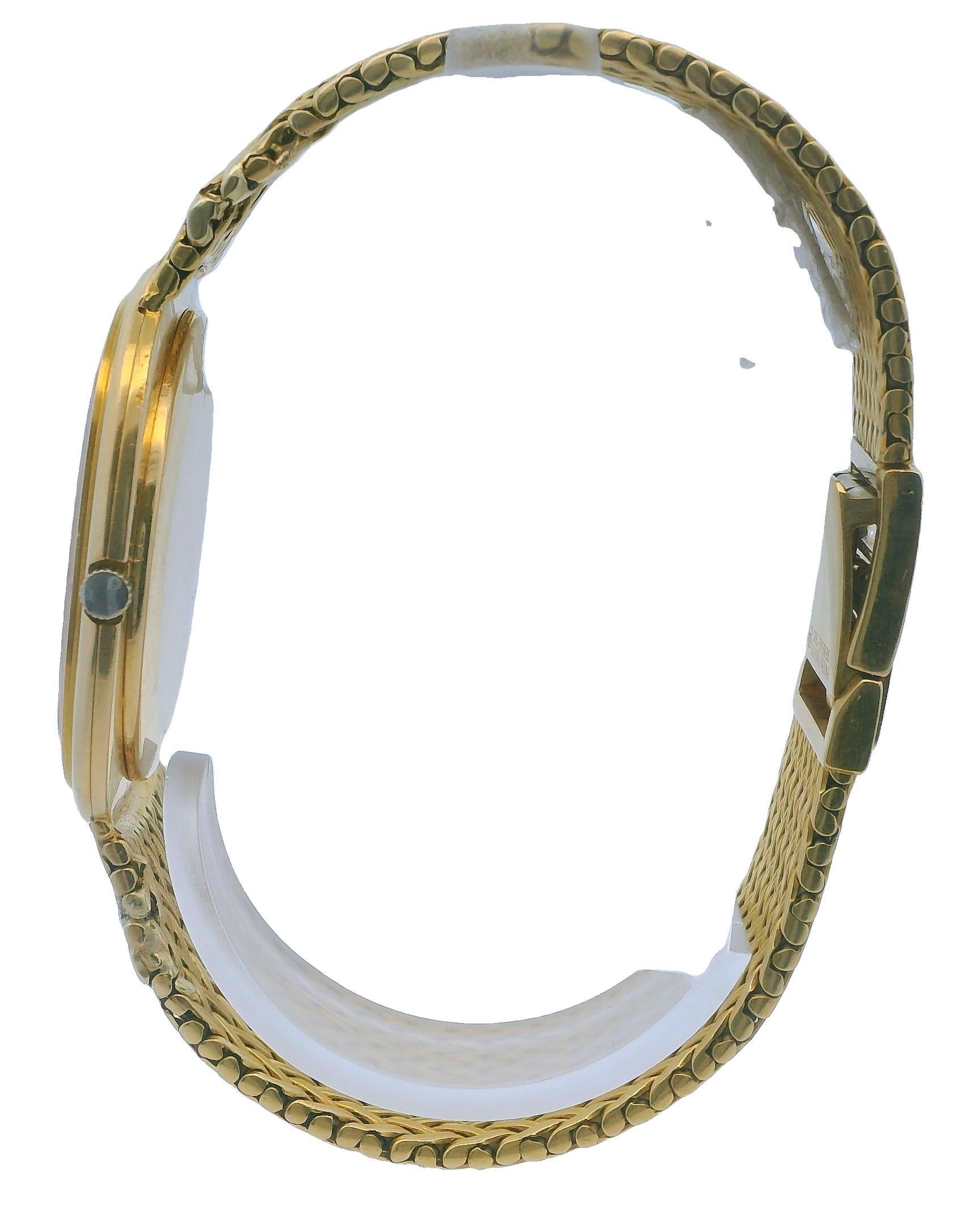Patek Philippe Ellipse 3589/1 18K Yellow Gold Bronze Dial Watch For Sale 3