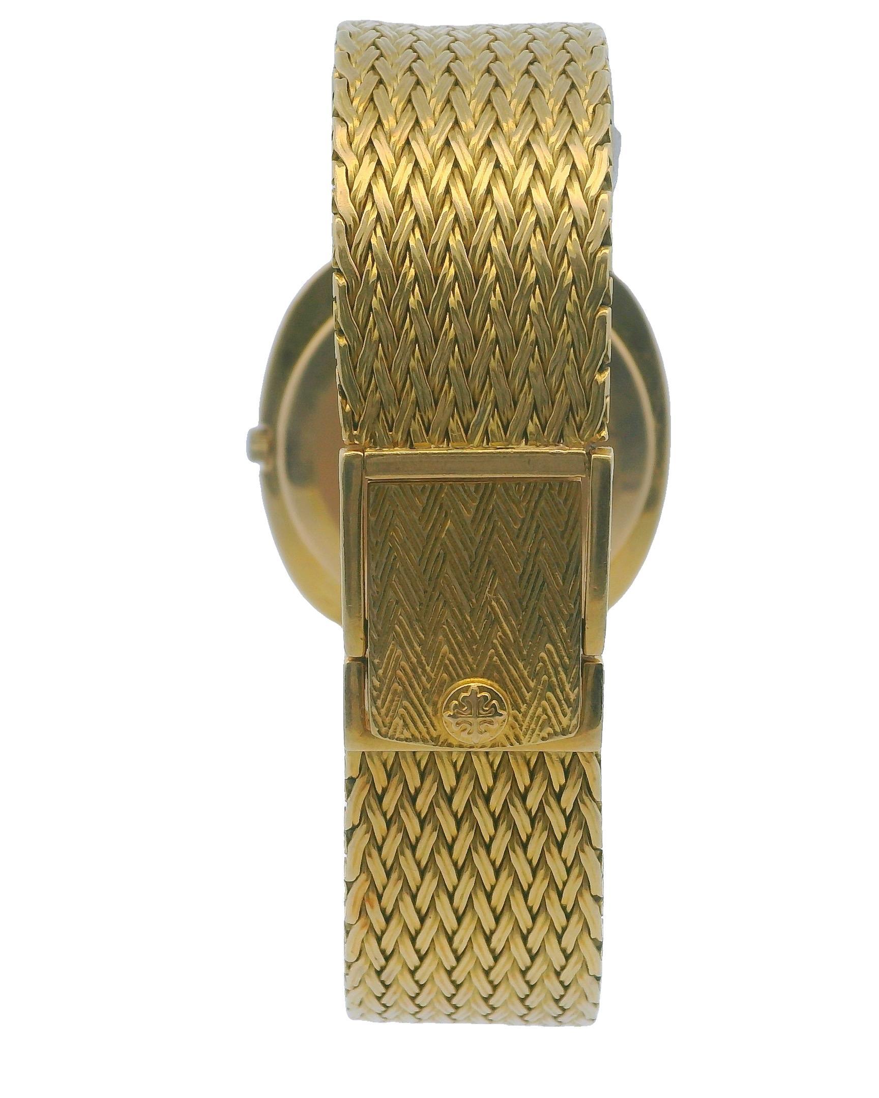 Patek Philippe Ellipse 3589/1 18K Yellow Gold Bronze Dial Watch For Sale 4