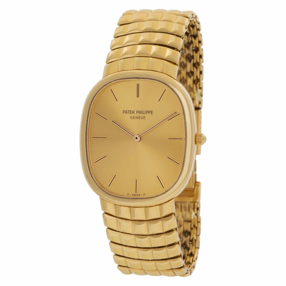 Modern Patek Philippe Ellipse 3738/115 18 Karat Gold Dial Automatic Watch