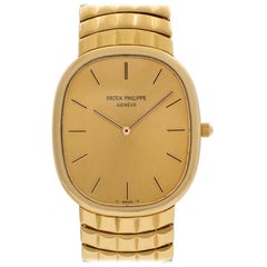 Patek Philippe Ellipse 3738/115, Gold Dial, Certified and Warranty