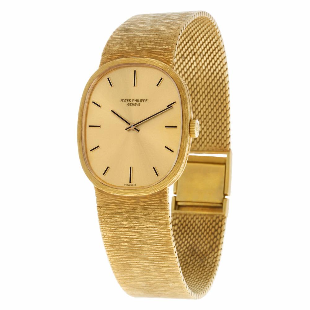 Contemporary Patek Philippe Ellipse 3746, Gold Dial, Certified and Warranty