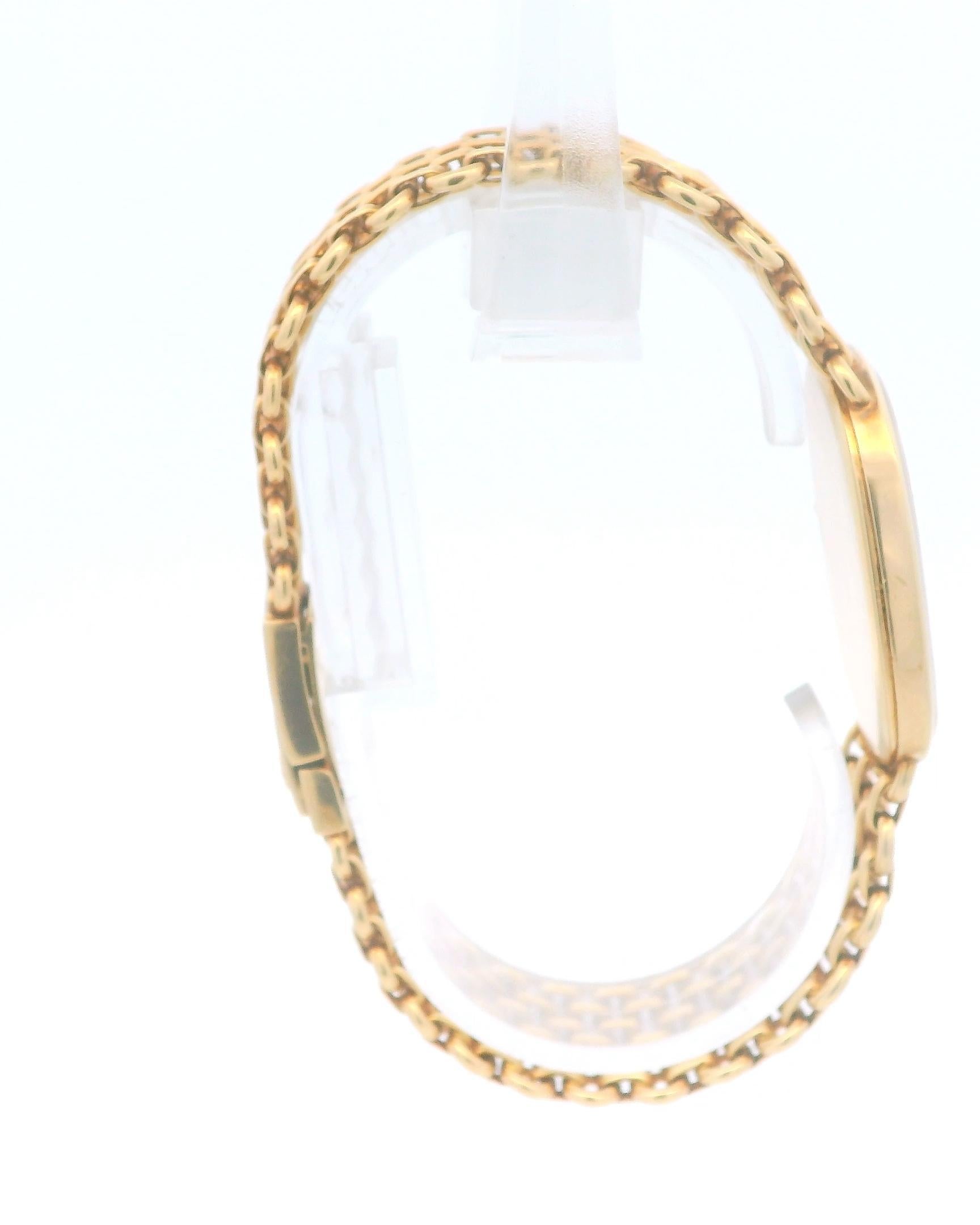 Patek Philippe Ellipse 3778/2 18K Gelbgold Blau Zifferblatt Mesh Armbanduhr im Angebot 2