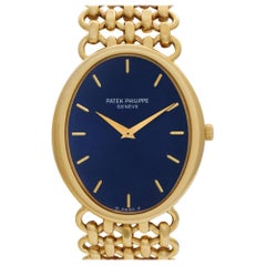 Patek Philippe Ellipse 3798 18 Karat Blue Dial Manual Watch