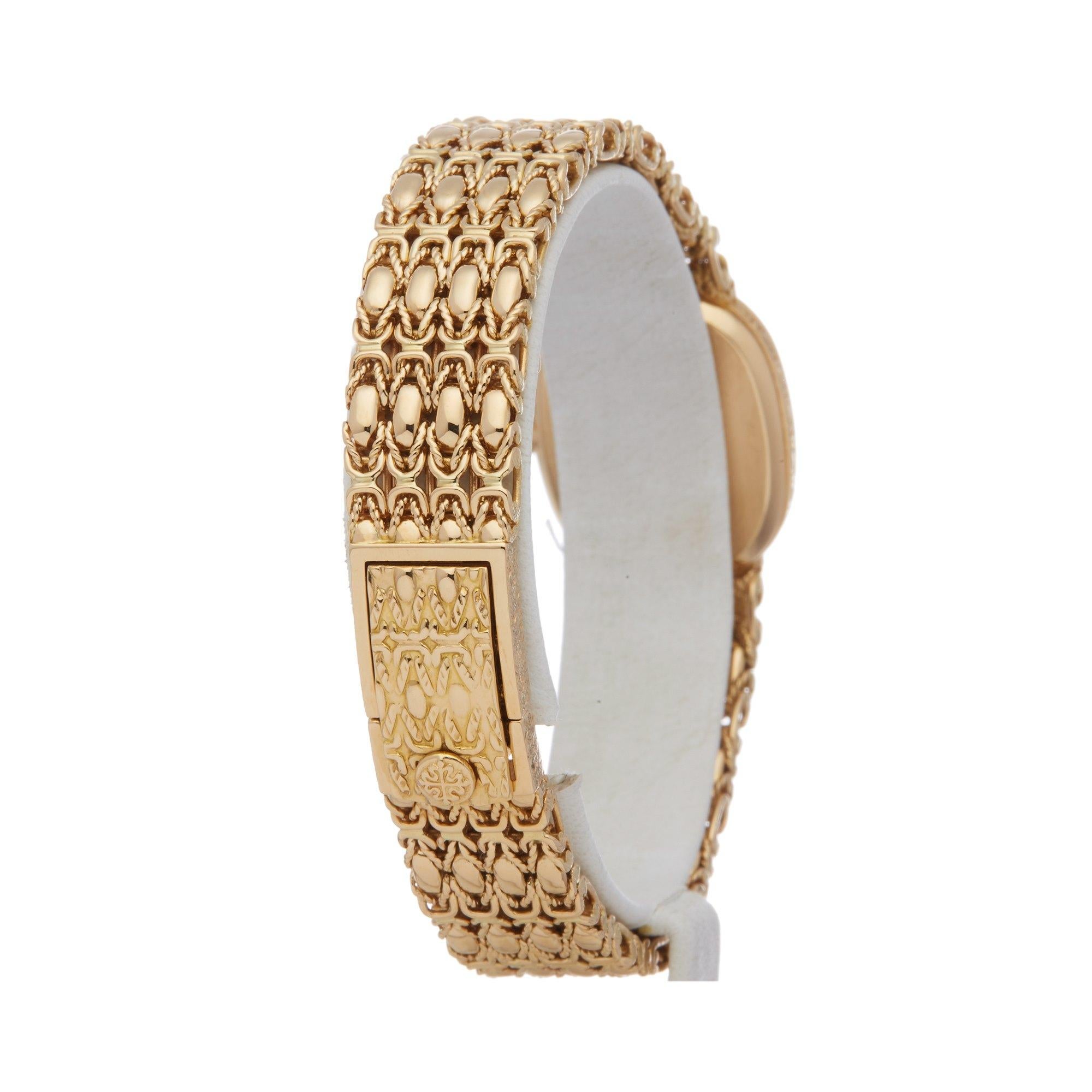 Patek Philippe Ellipse 4698 Ladies Yellow Gold Diamond Watch In Excellent Condition In Bishops Stortford, Hertfordshire