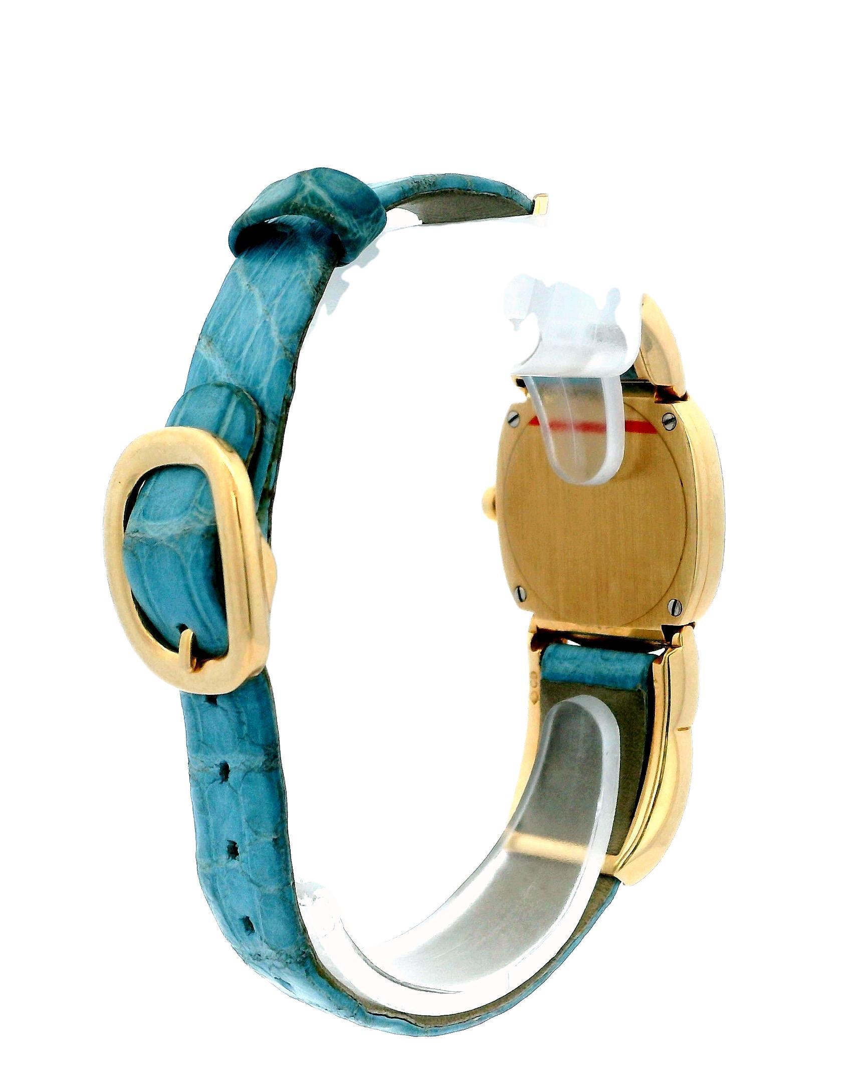Patek Philippe Ellipse 4832 Articulated Pave MOP Dial Ladies Watch For Sale 1