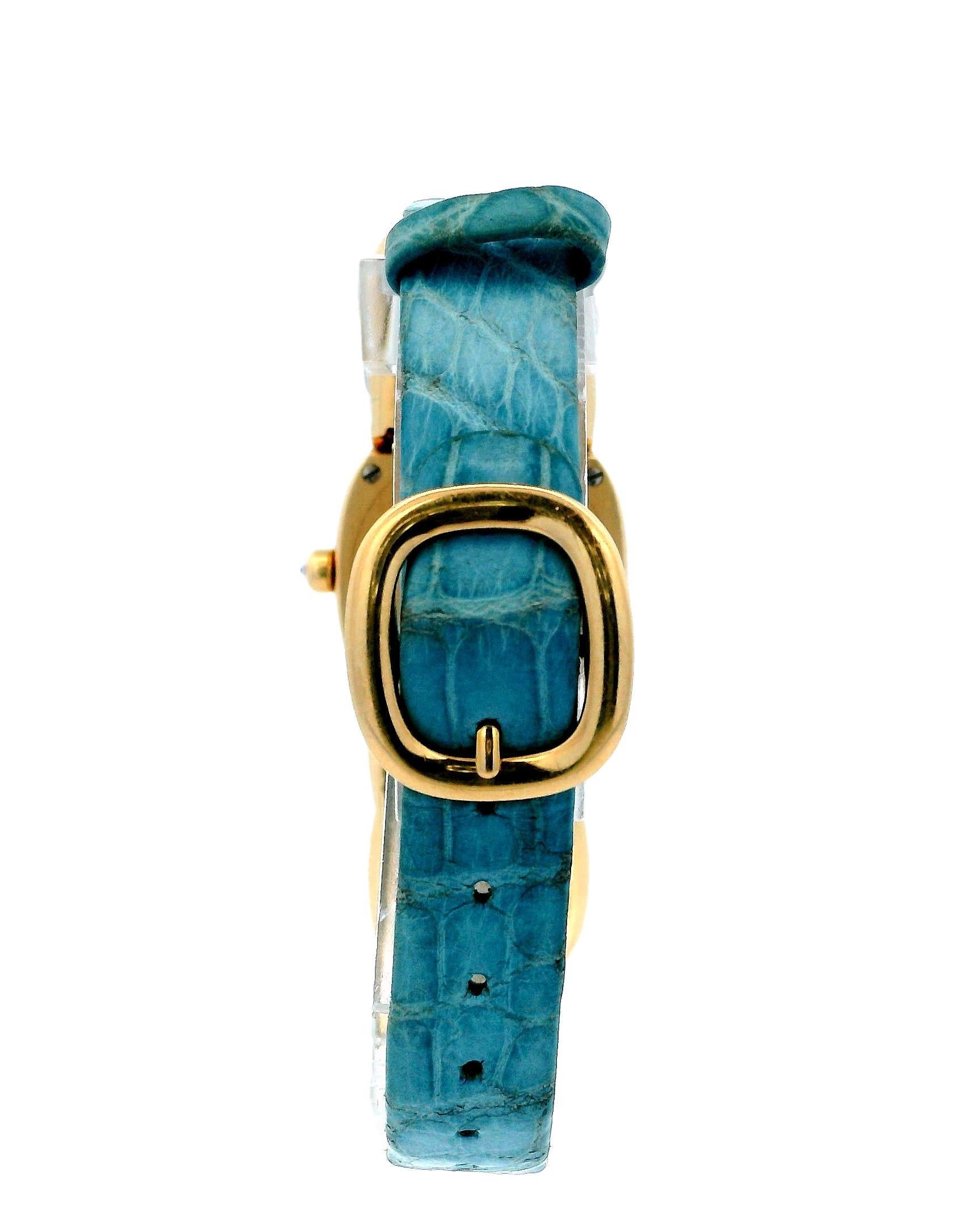 Patek Philippe Ellipse 4832 Articulated Pave MOP Dial Ladies Watch For Sale 4