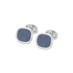 Gemelos Patek Philippe Ellipse, azul «sunburst», oro blanco, 2059102G