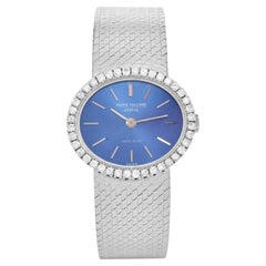 Patek Philippe Ellipse Diamond Blue Dial 18K Gold Watch Patek Philippe Ellipse Diamond Blue Dial 18K Gold Watch