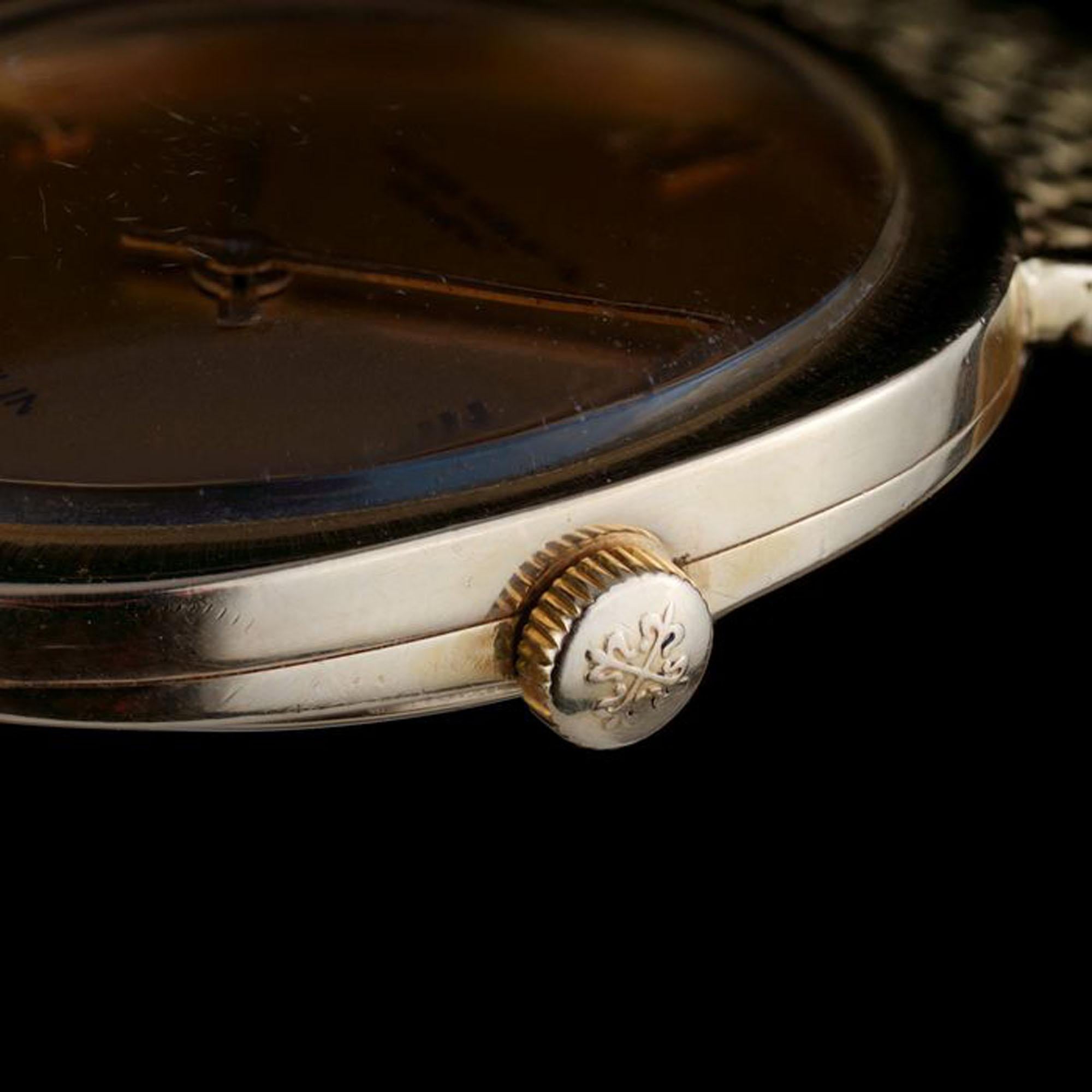 Patek Philippe Ellipse for Gubelin, 18kt Gold Manual Winding Mens Wristwatch For Sale 2